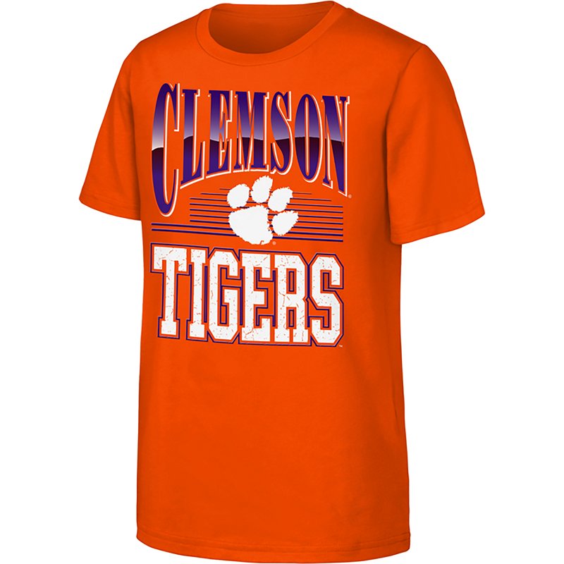 Outerstuff Boys' Clemson University Chrome Header Graphic T-shirt