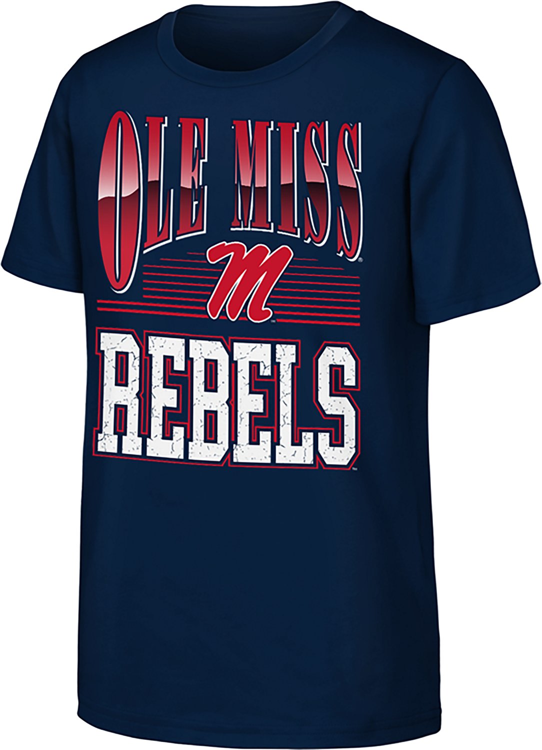 Outerstuff Boys' University of Mississippi Chrome Header Graphic T-shirt
