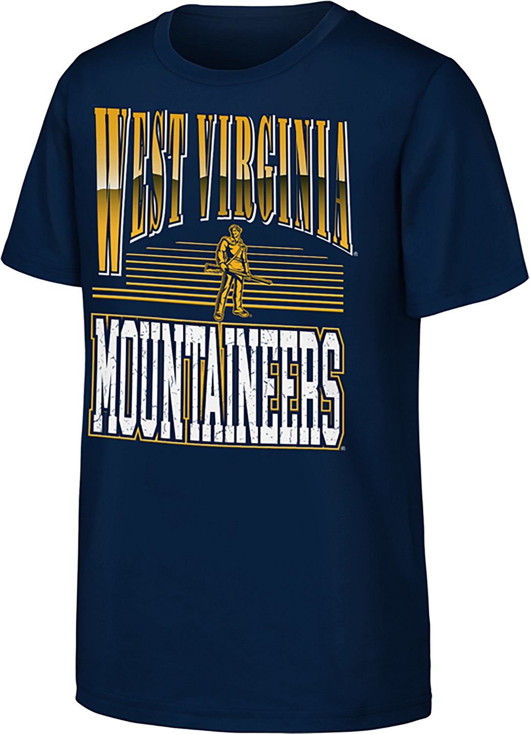 Outerstuff Boys' West Virginia University Chrome Header Graphic T-shirt