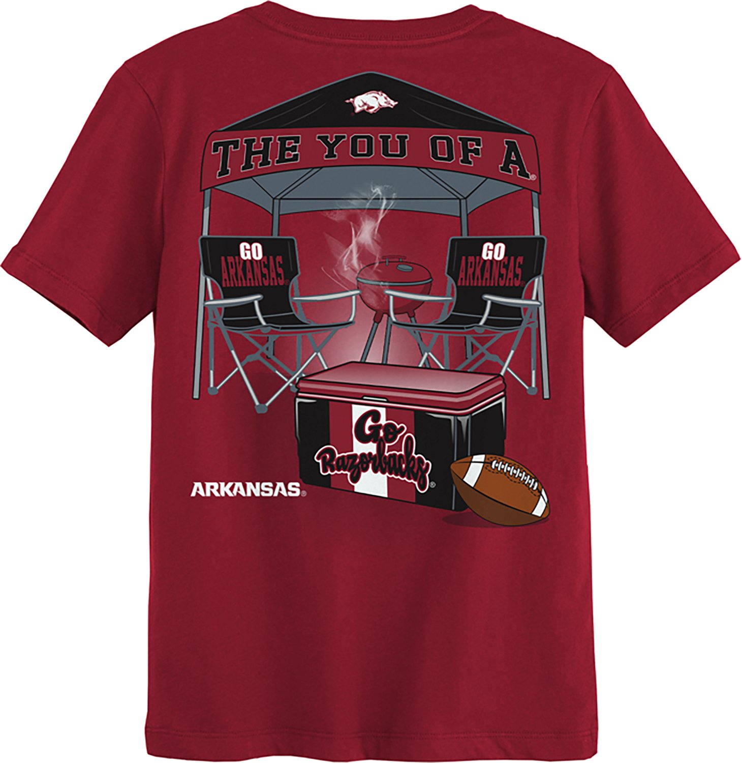 Outerstuff Boys' University of Arkansas Tailgater Graphic T-shirt