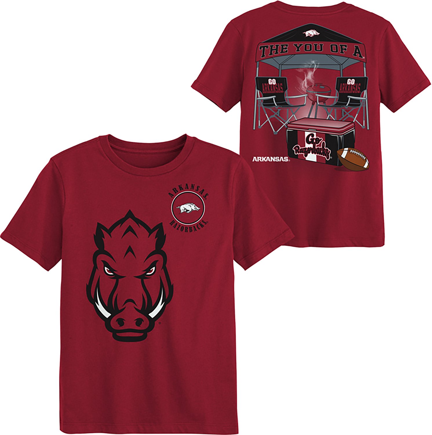 Outerstuff Boys' University of Arkansas Tailgater Graphic T-shirt