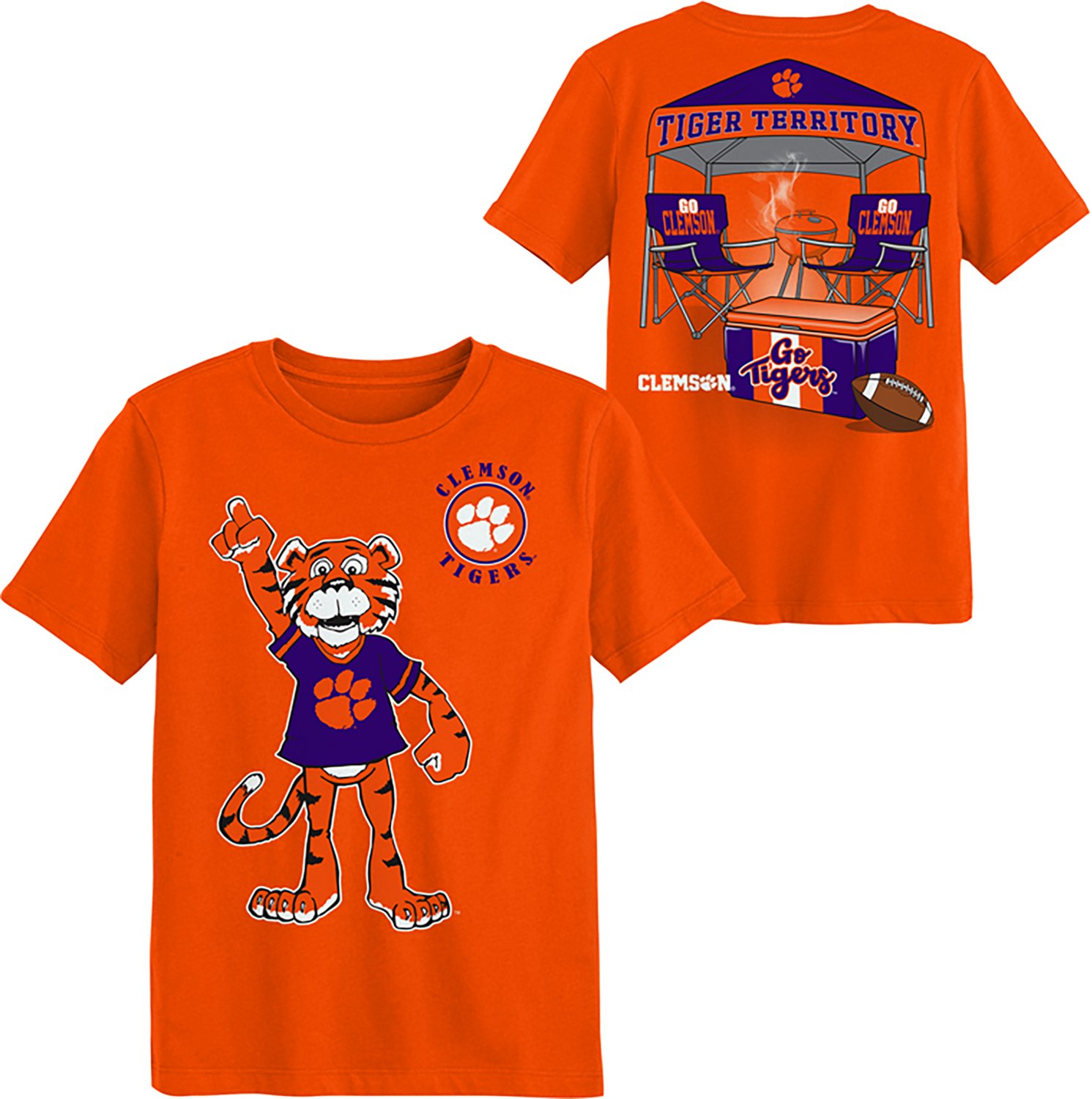 Outerstuff Boys' Clemson University Tailgater Graphic T-shirt - view number 3
