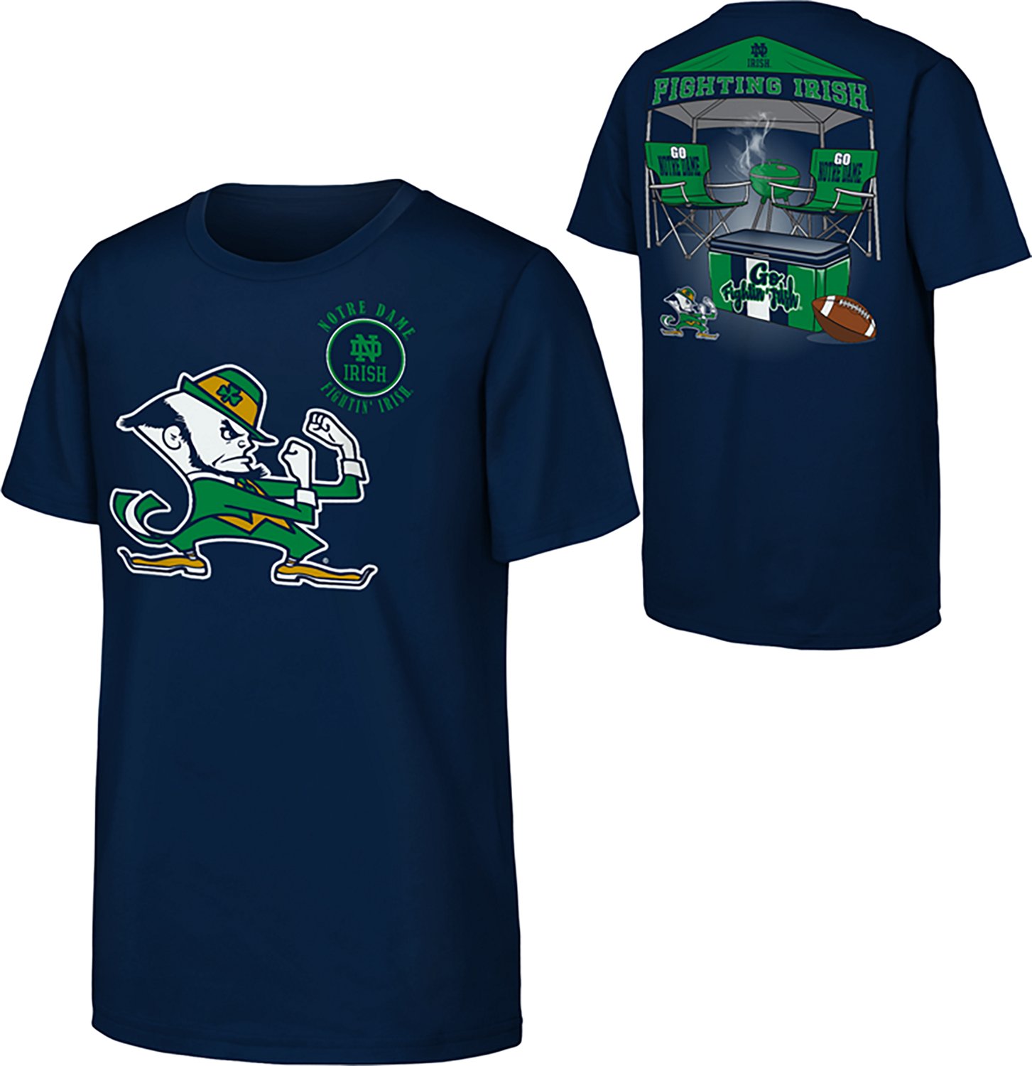 Outerstuff Boys' University of Notre Dame Tailgater Graphic T-shirt - view number 3