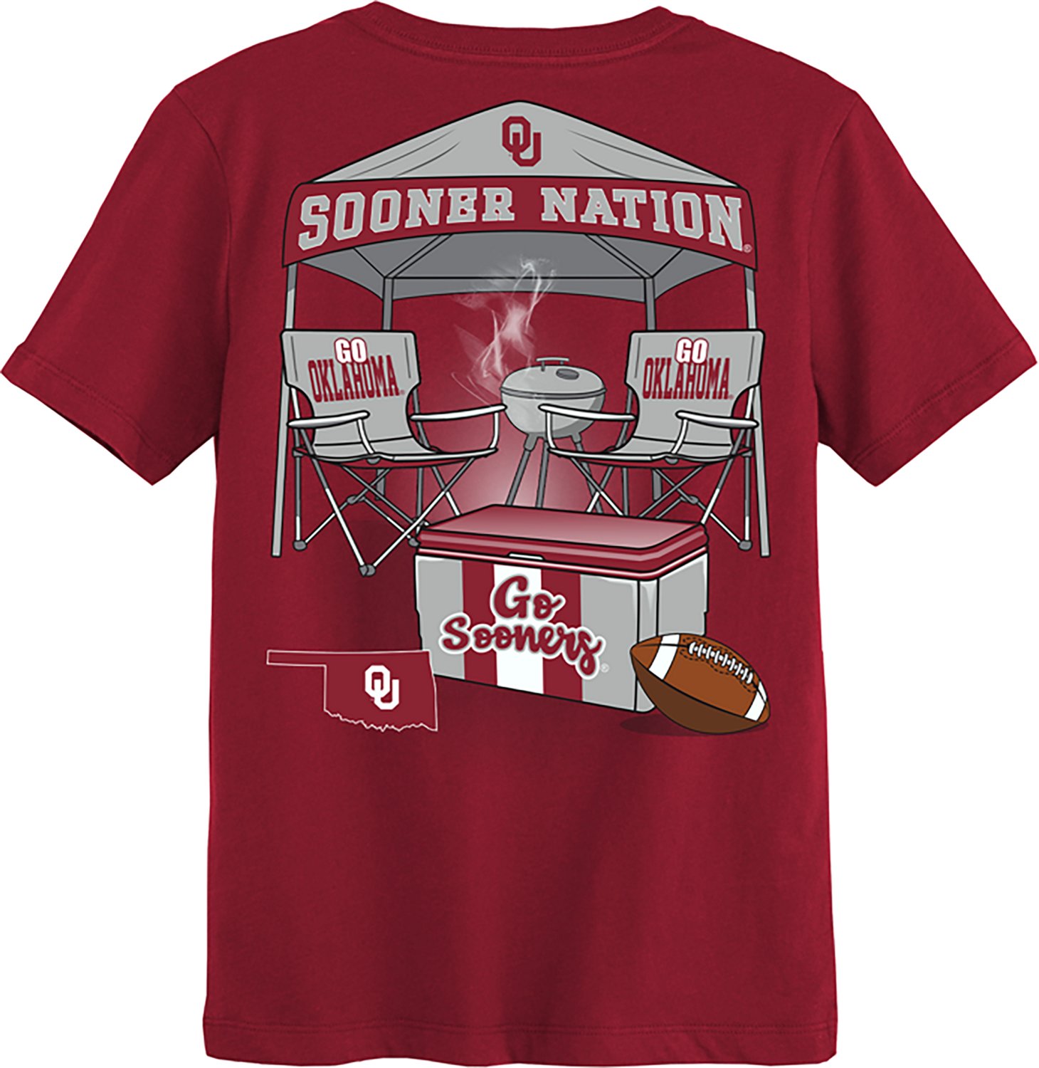 Outerstuff Boys' University of Oklahoma Tailgater Graphic T-shirt - view number 2