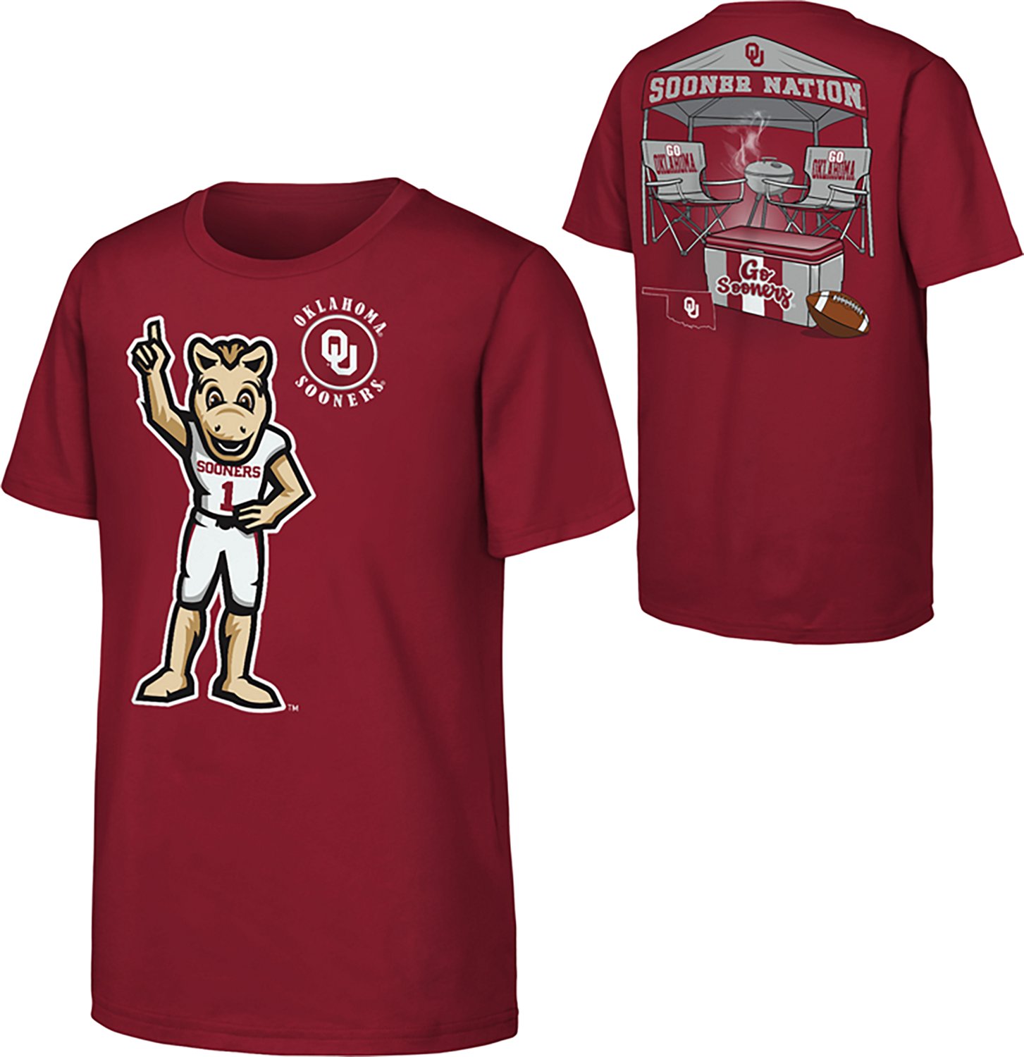 Outerstuff Boys' University of Oklahoma Tailgater Graphic T-shirt