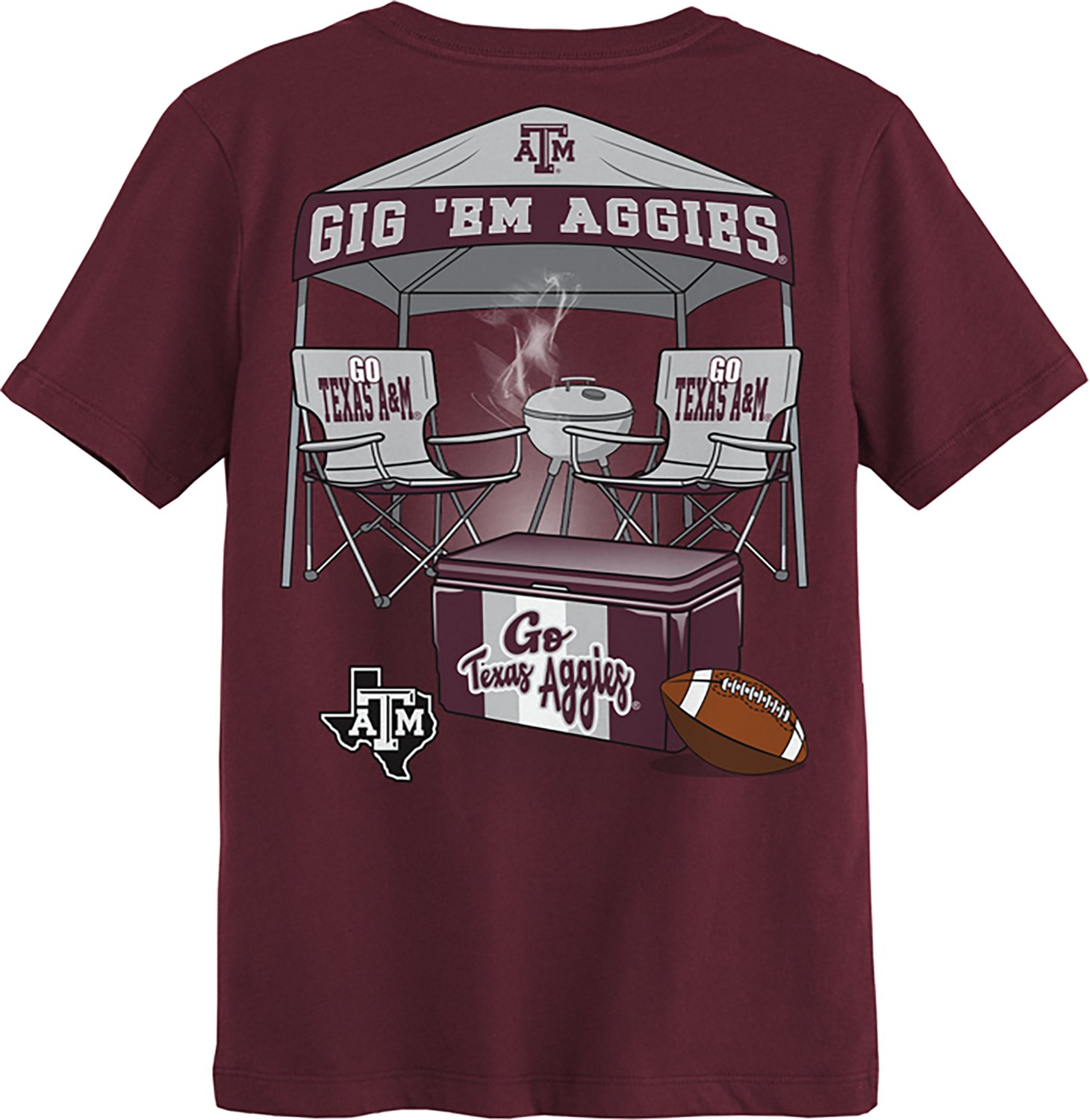 Outerstuff Boys' Texas A&M University Tailgater Graphic T-shirt