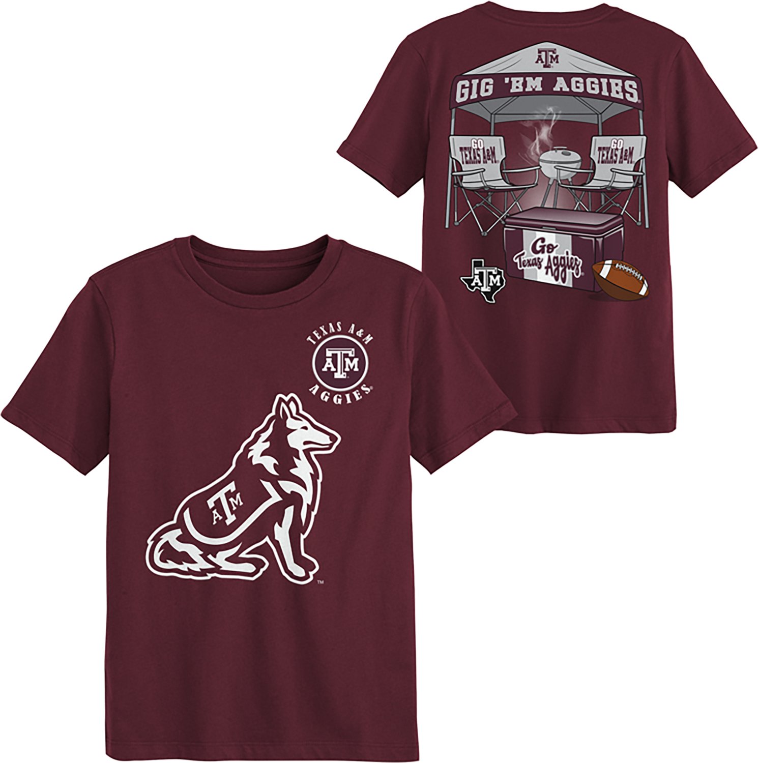 Outerstuff Boys' Texas A&M University Tailgater Graphic T-shirt