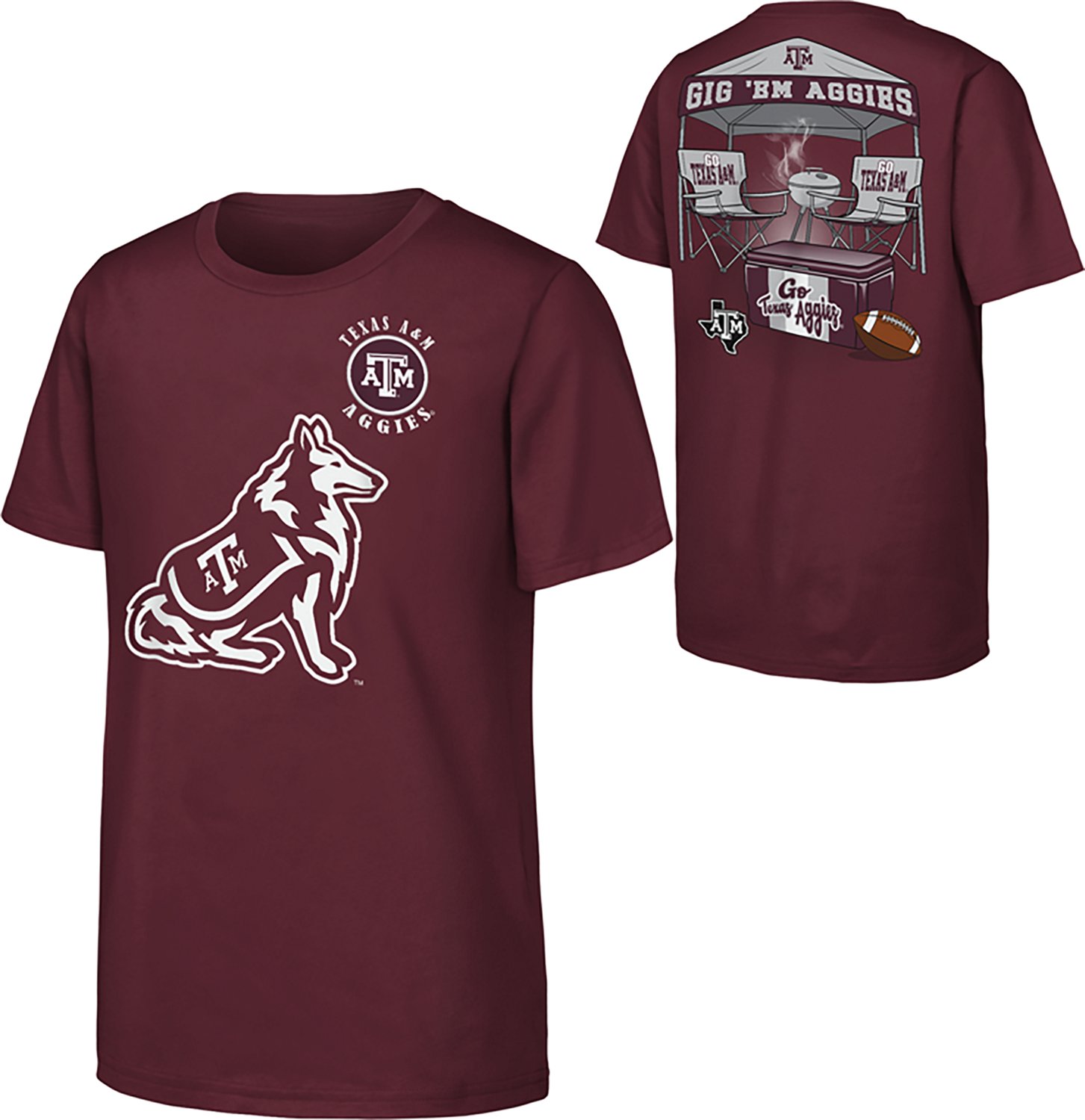 Outerstuff Boys' Texas A&M University Tailgater Graphic T-shirt - view number 3