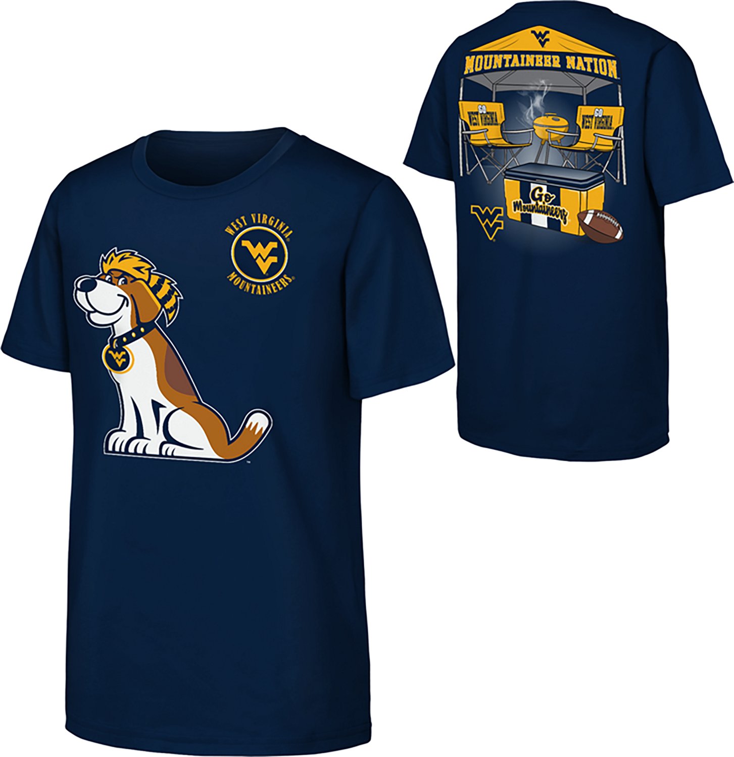 Outerstuff Boys' West Virginia University Tailgater Graphic T-shirt - view number 3