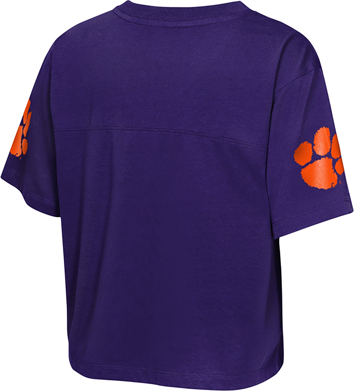 Outerstuff Girls' Clemson University Cropped Football Top - view number 2