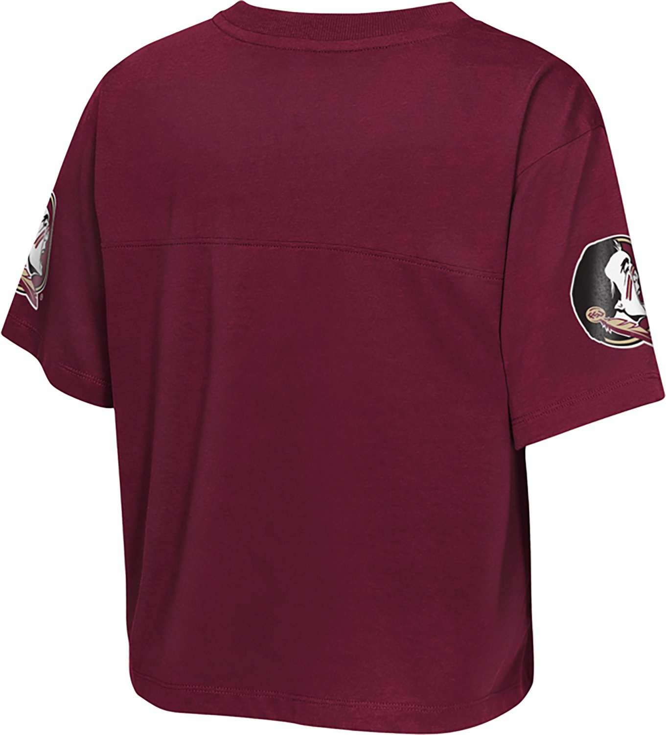 Outerstuff Girls' Florida State University Cropped Football Graphic T-shirt - view number 2