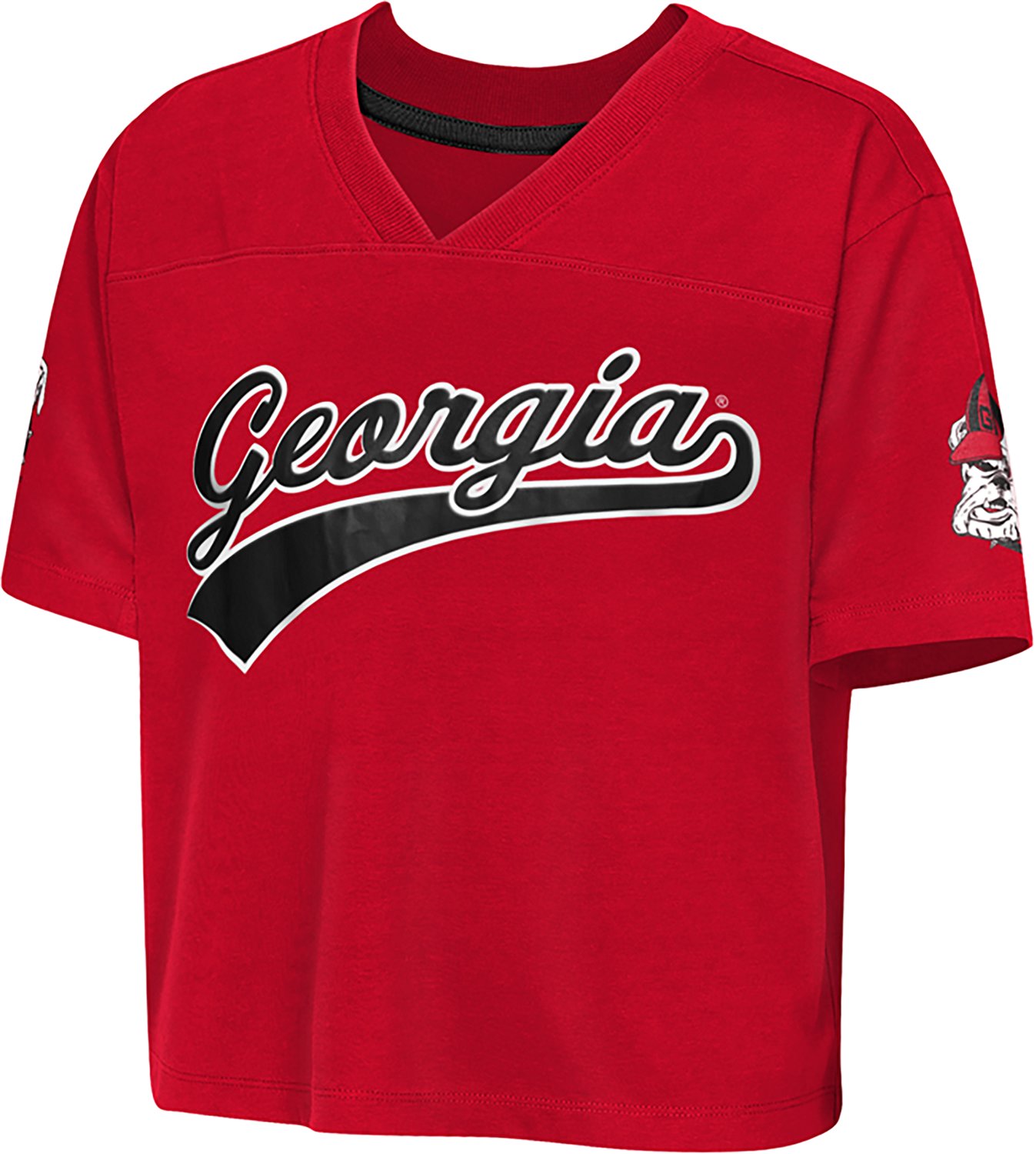 Outerstuff Girls' University of Georgia Cropped Football Top