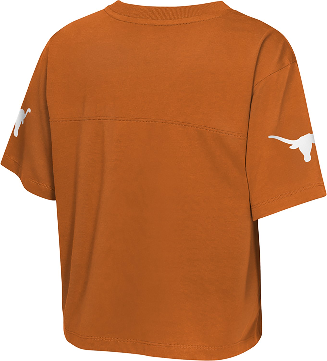 Outerstuff Girls' University of Texas Cropped Football Top - view number 2
