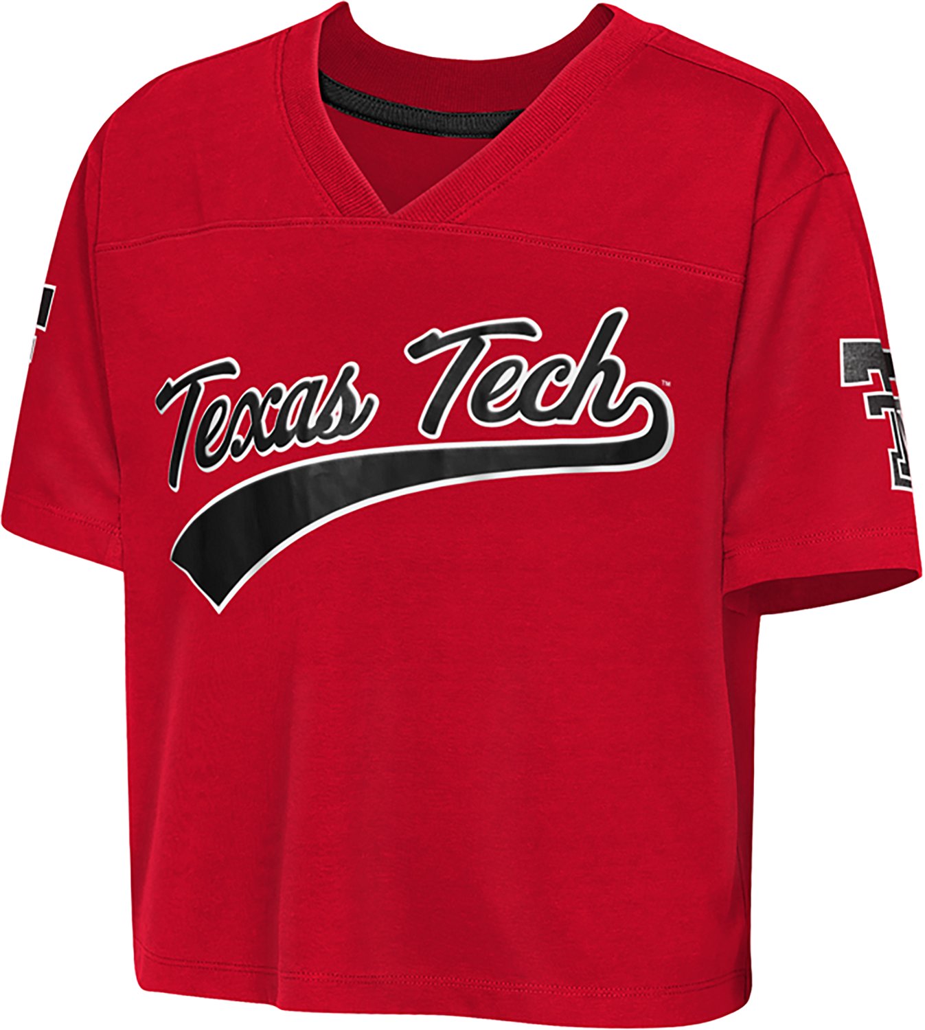 Outerstuff Girls' Texas Tech University Cropped Football Top