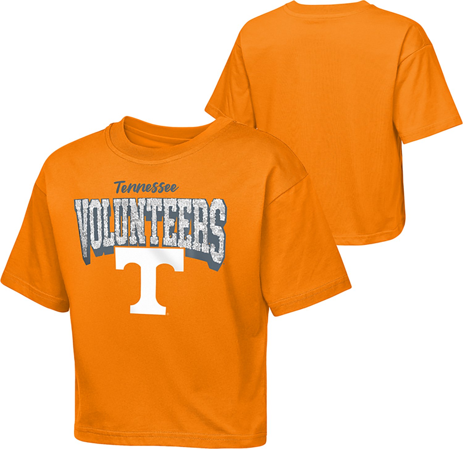 Outerstuff Girls' University of Tennessee Sequin Cheer Boxy Graphic T-shirt - view number 3