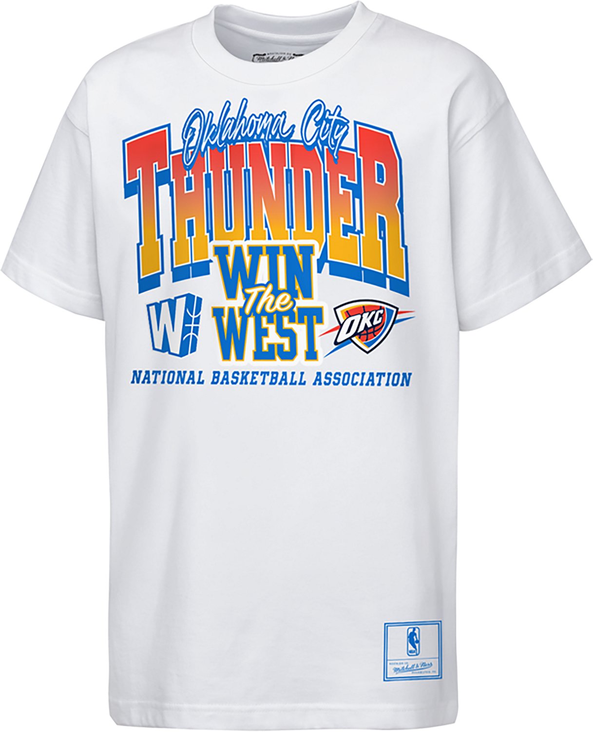 Mitchell & Ness Boys’ Oklahoma City Thunder Bring It Back Graphic Short Sleeve T‑Shirt