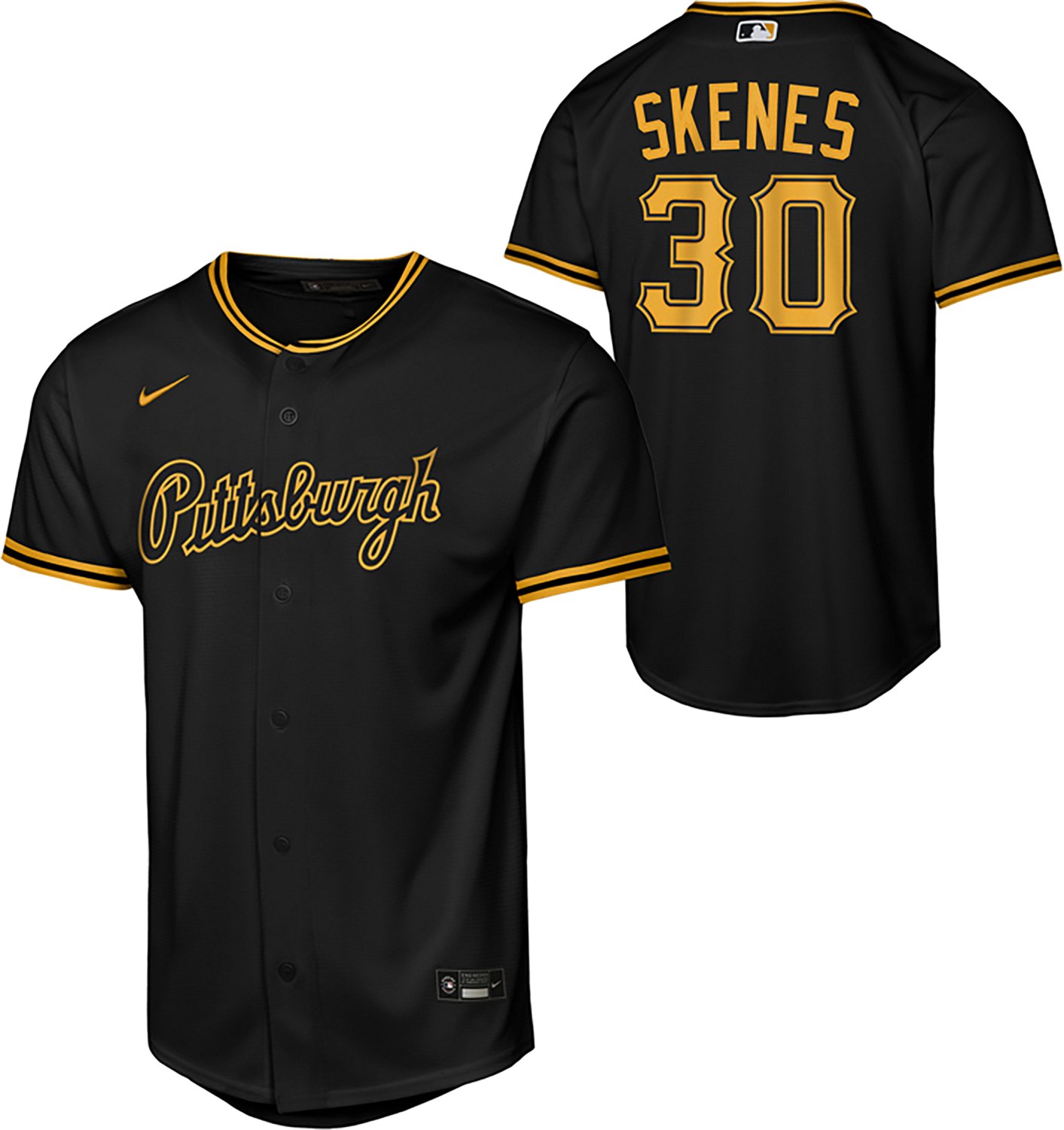 Nike Boys' Pittsburgh Pirates Paul Skenes #30 Player Jersey - view number 3