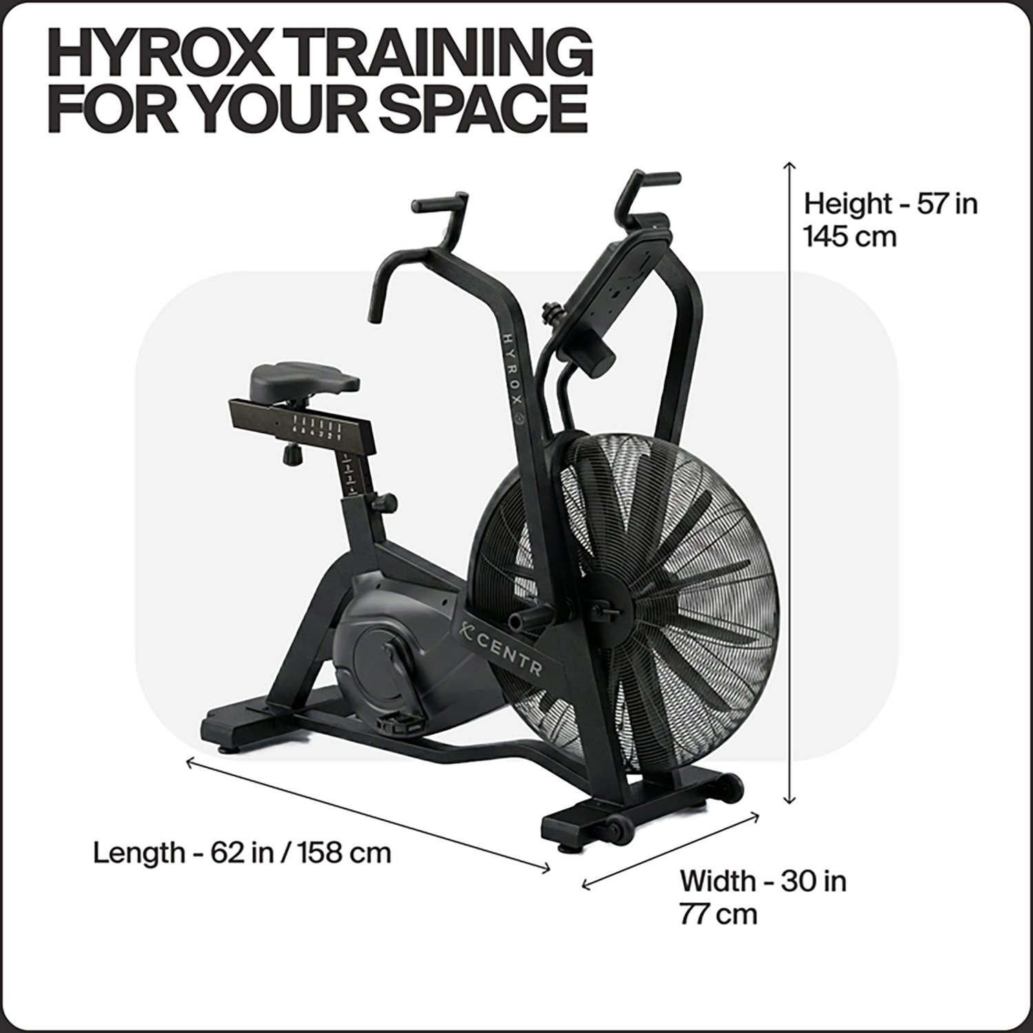 Centr + Hyrox Perform Series Air Bike - view number 2