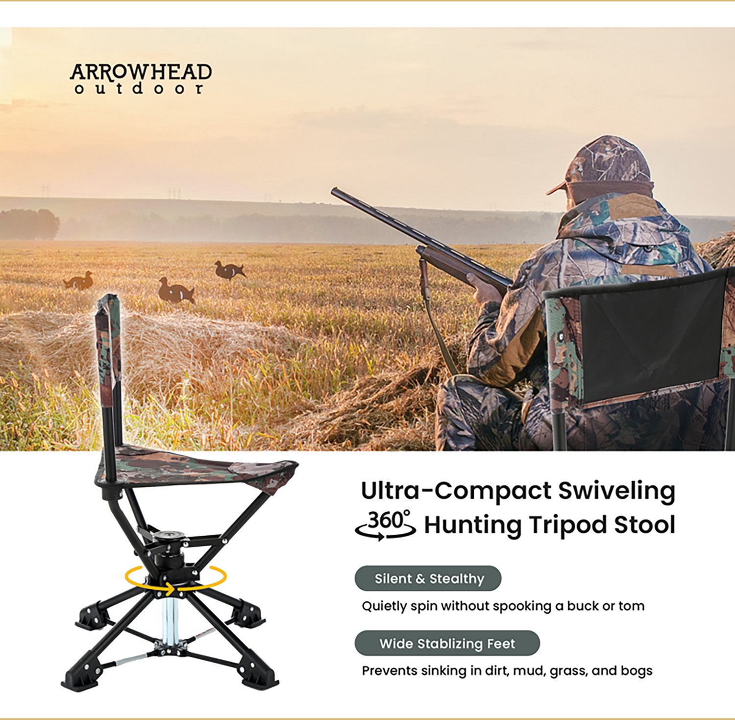 Arrowhead Outdoor 360 Degree Swivel Hunting Chair