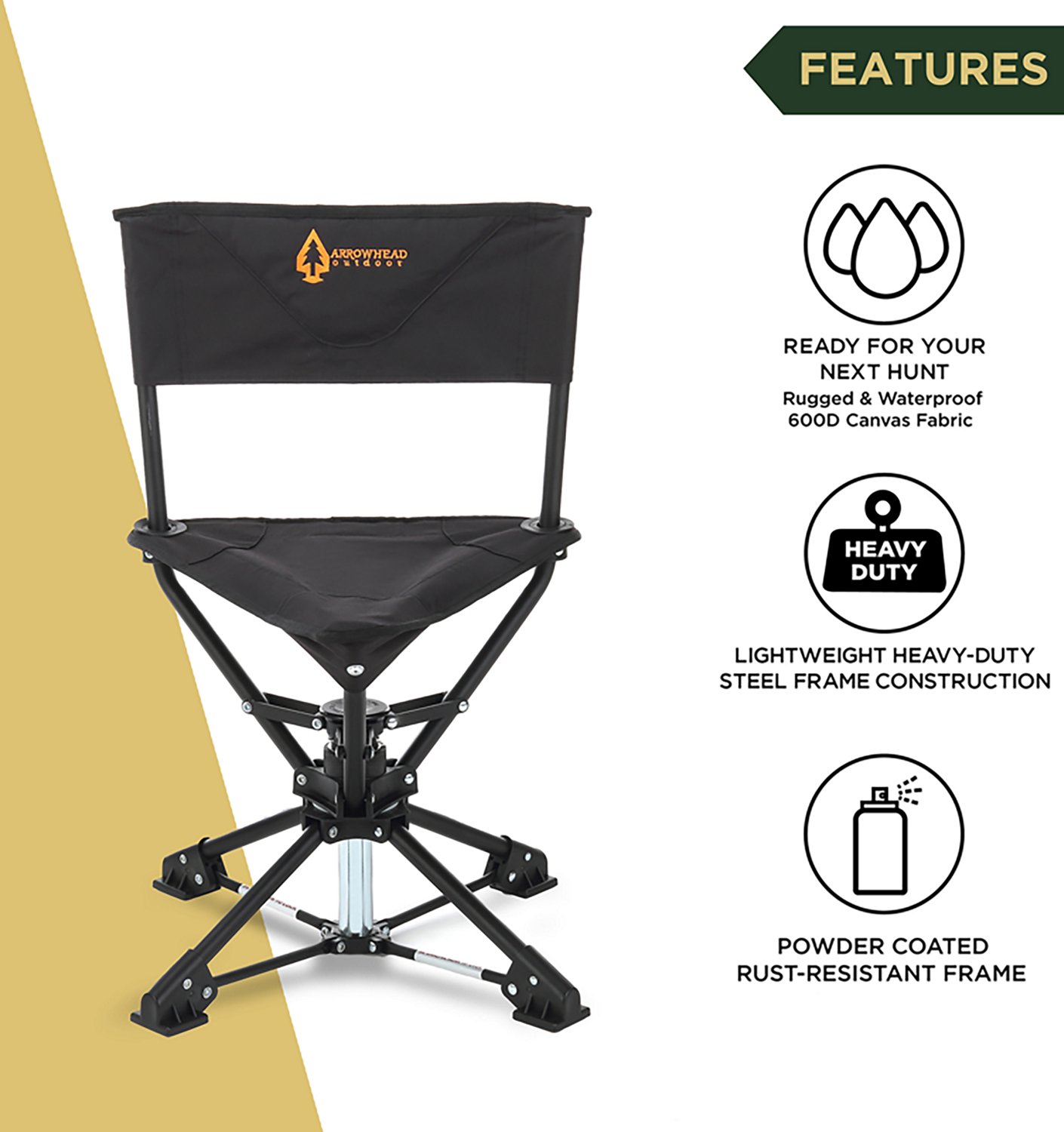 Arrowhead Outdoor 360 Degree Swivel Hunting Chair