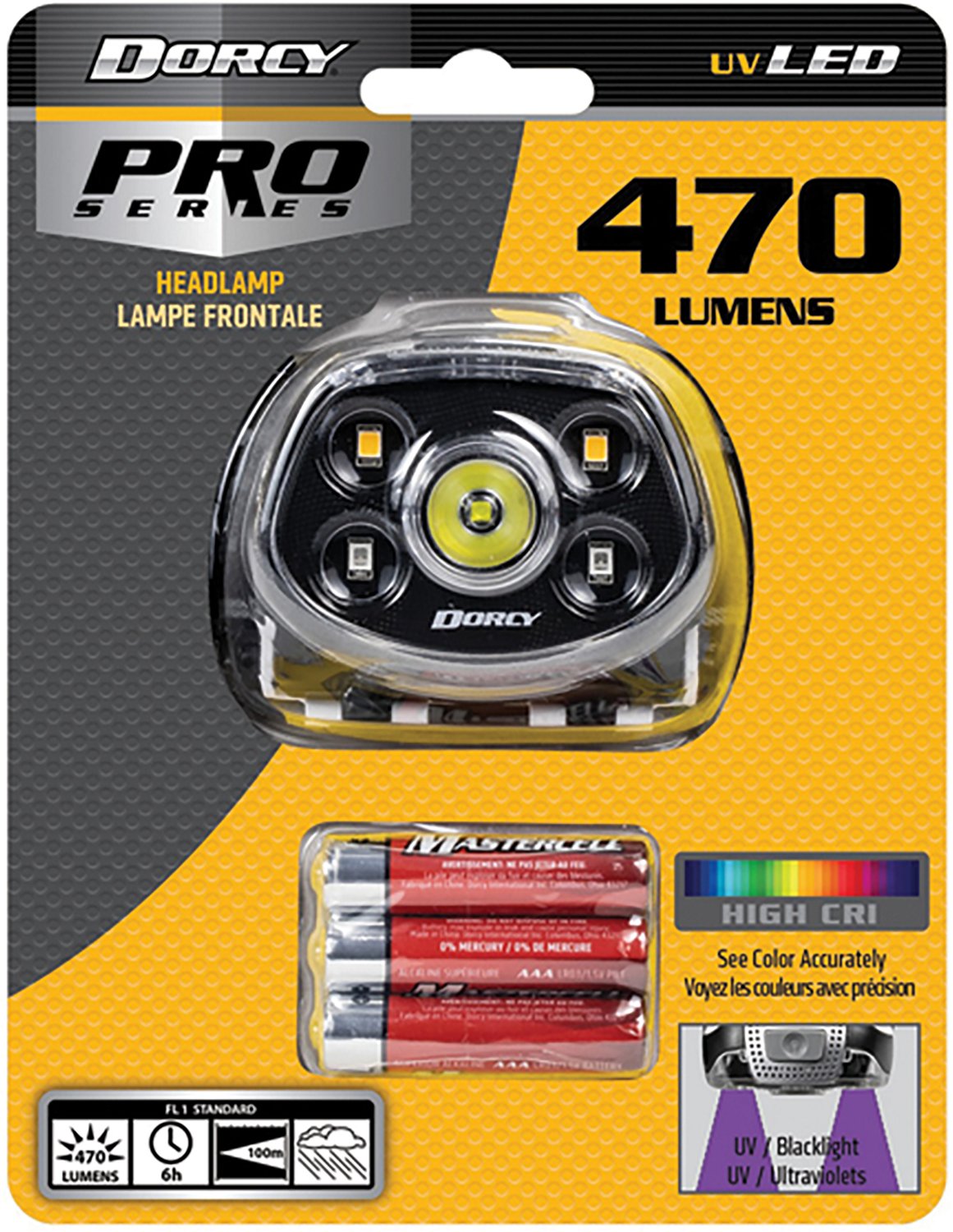 Dorcy Pro Series 470-Lumen LED High CRI and UV Tilting Headlamp - view number 3