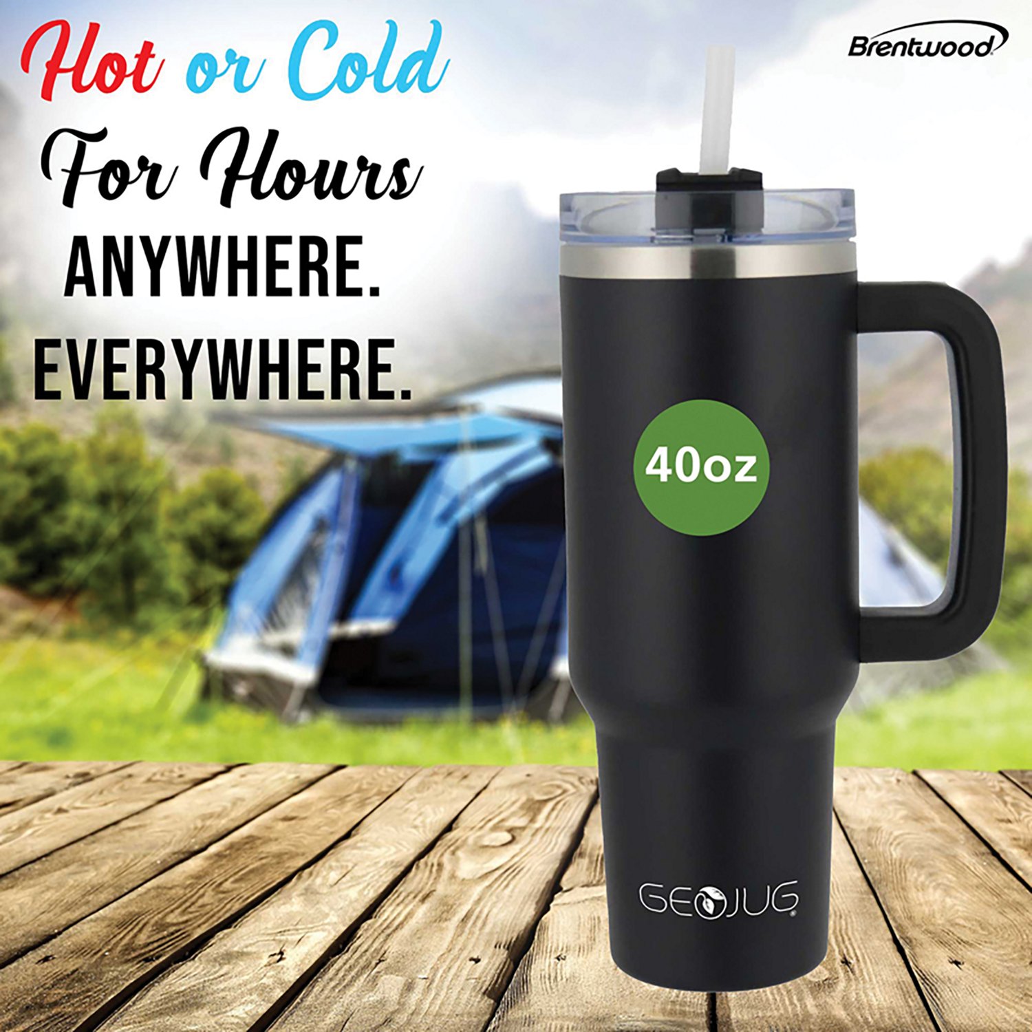 Brentwood Geojub 40 oz Insulated Tumbler - view number 3