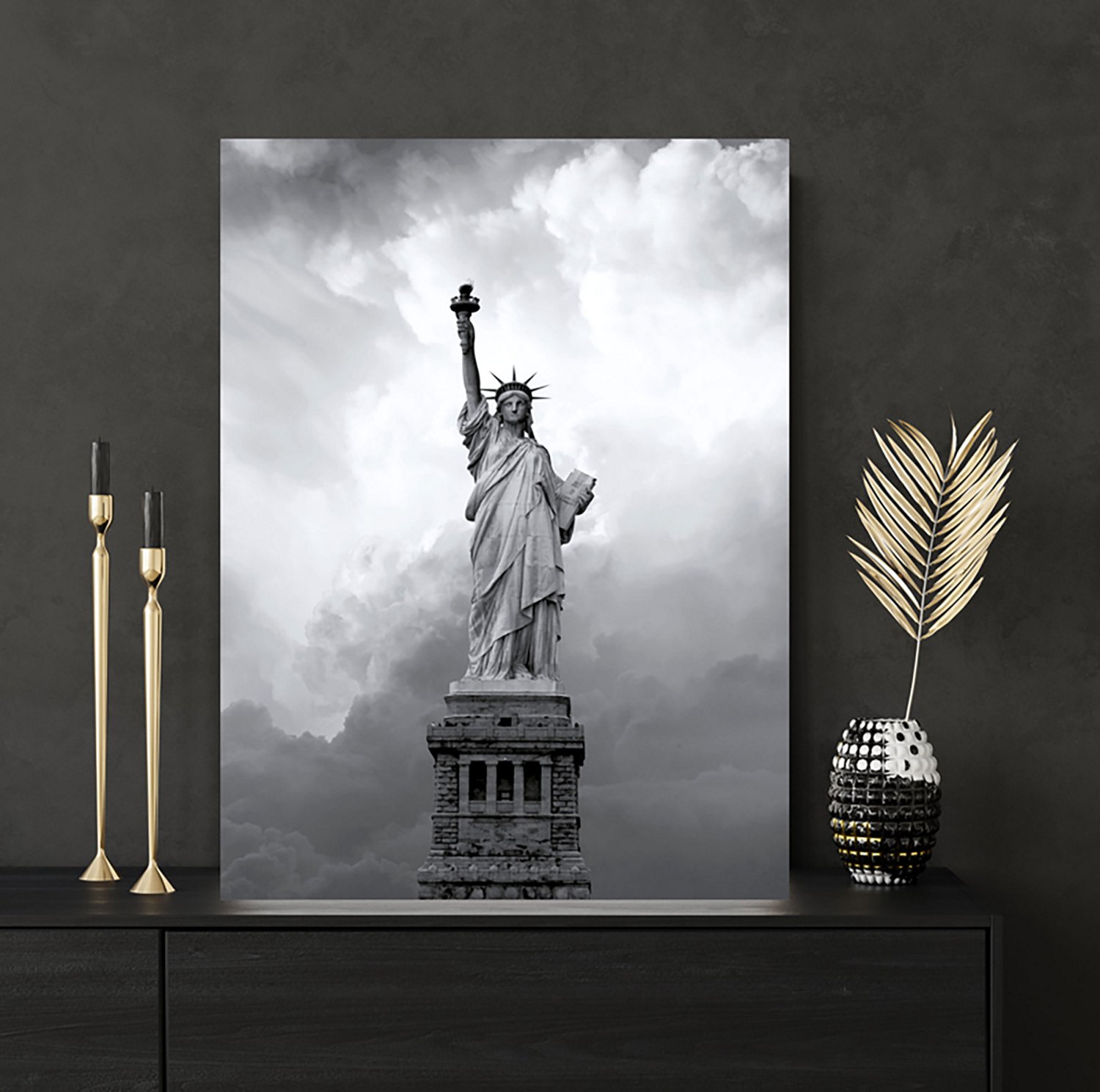 Courtside Market Celebrate 250 Majestic Lady Liberty Gallery-Wrapped Canvas 24 in x 20 in Wall Art with Wounded Warrior Project - view number 2