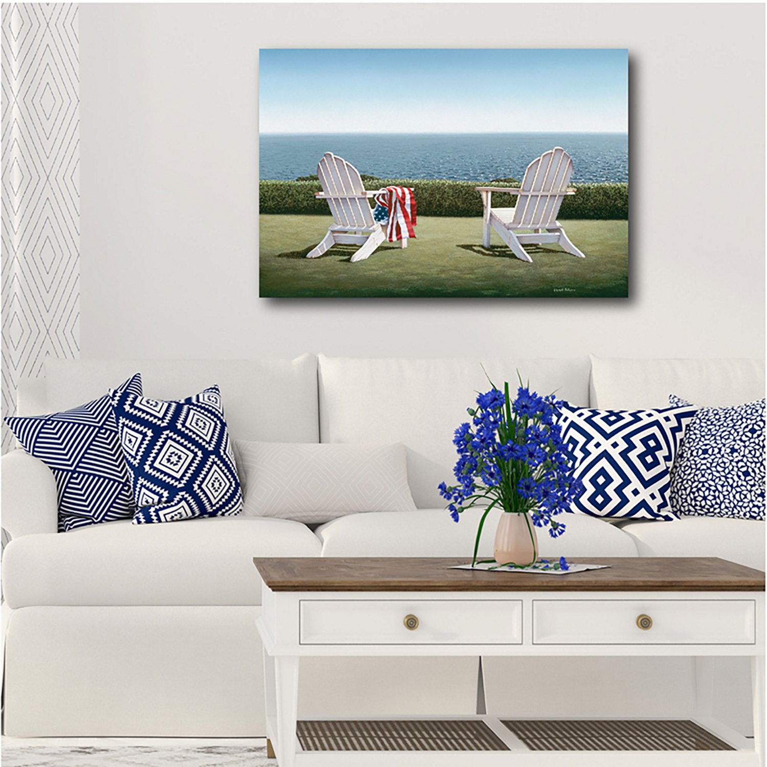 Courtside Market Celebrate 250 Spring House View Gallery-Wrapped Canvas Wall Art with Wounded Warrior Project - view number 2