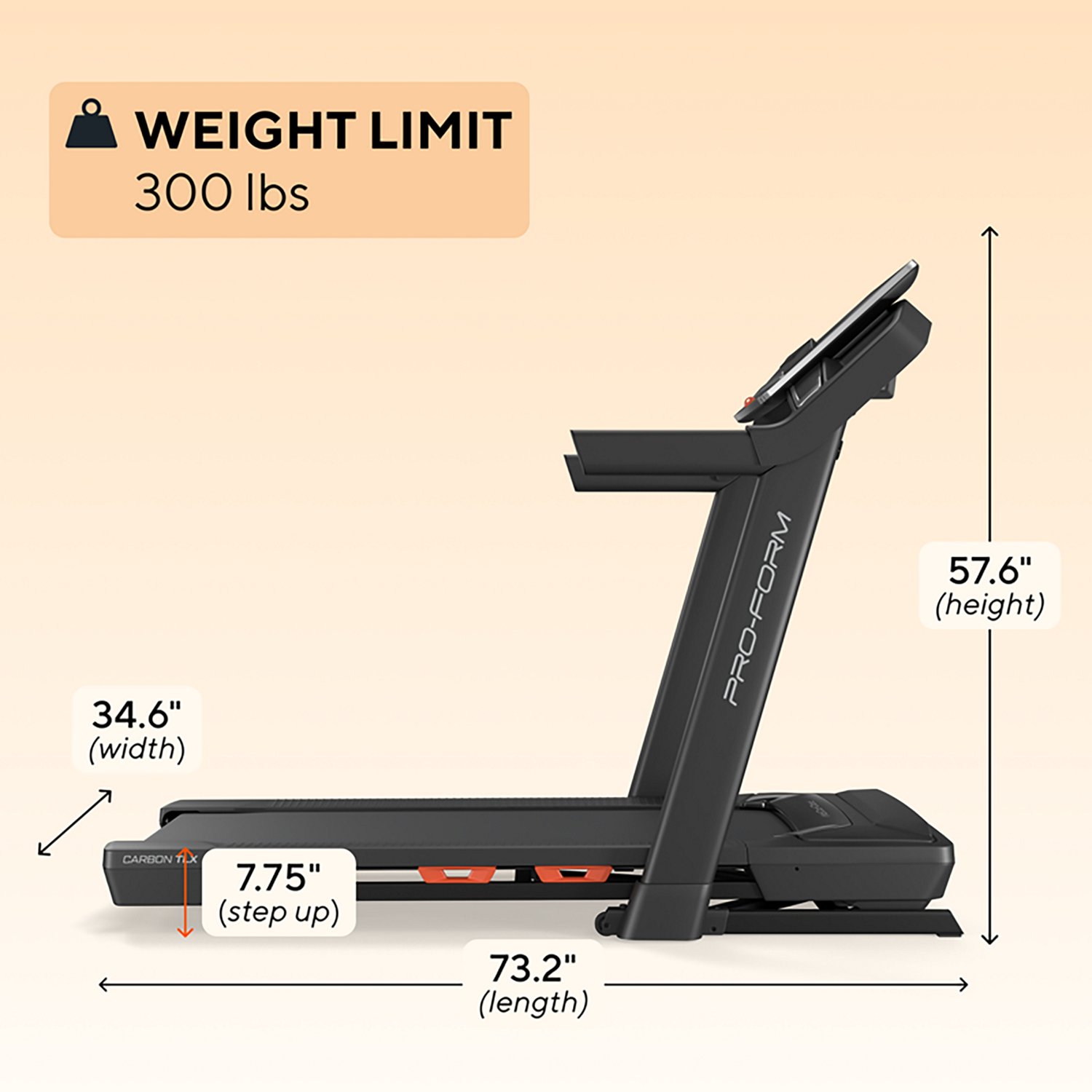 ProForm Carbon TLX Treadmill | Academy