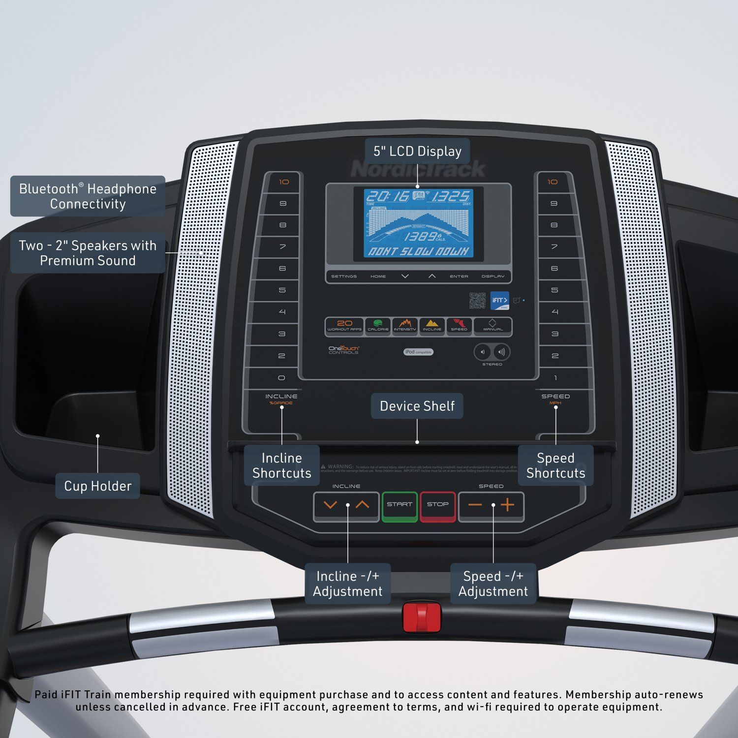 NordicTrack T Series 6.5 S Treadmill with iFIT - view number 2