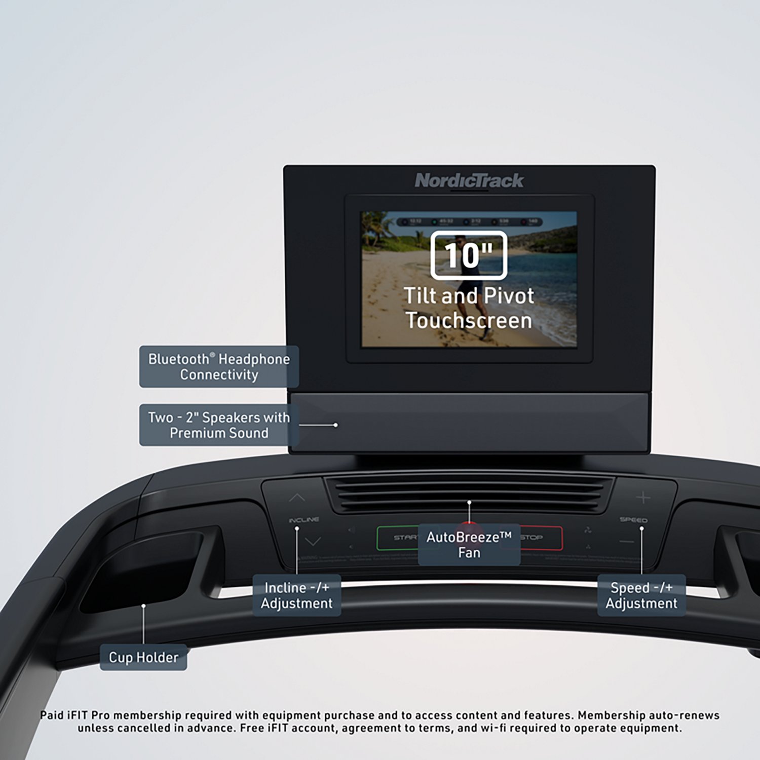 NordicTrack T Series 10 Treadmill with iFIT - view number 2
