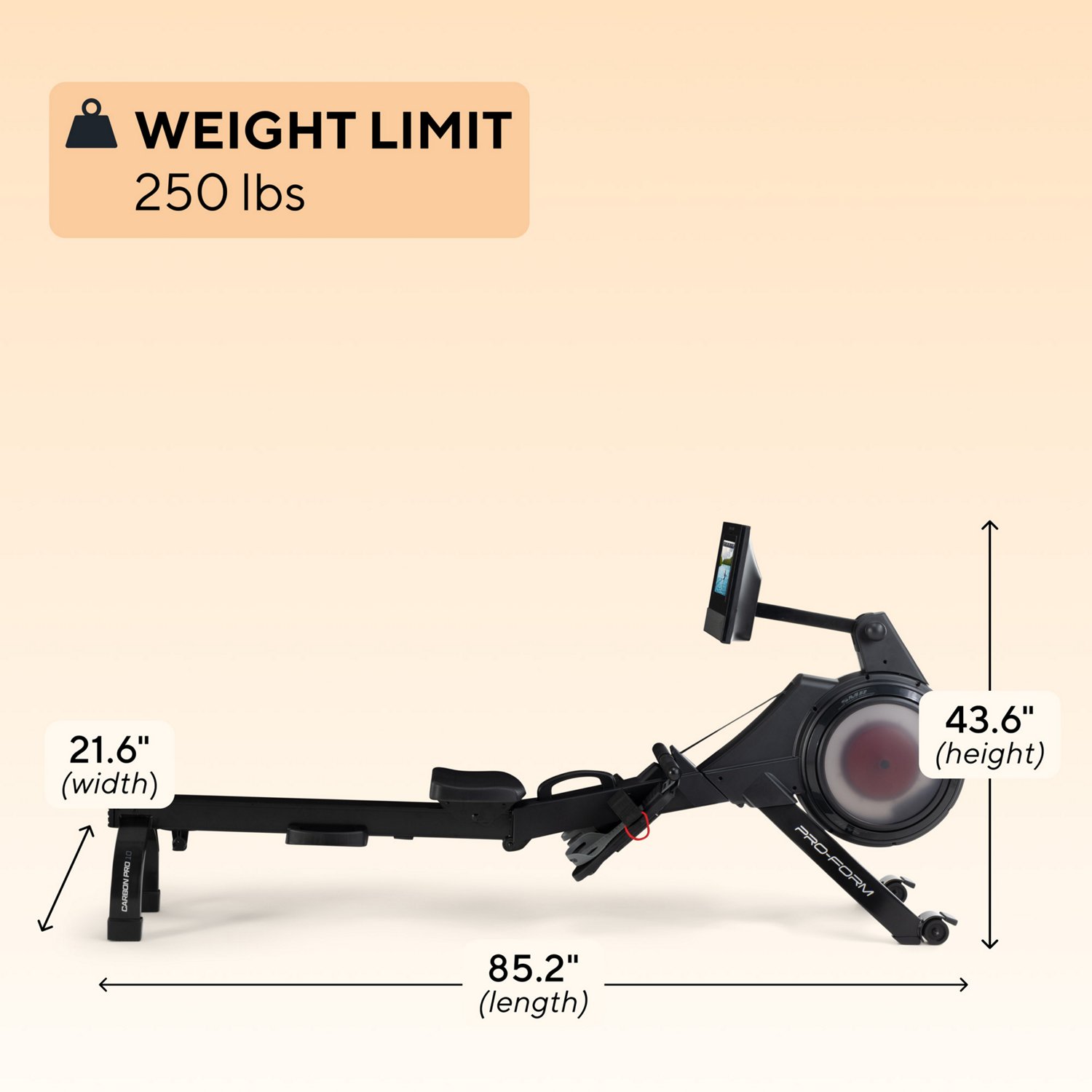 ProForm Carbon Pro10 Rower - view number 4