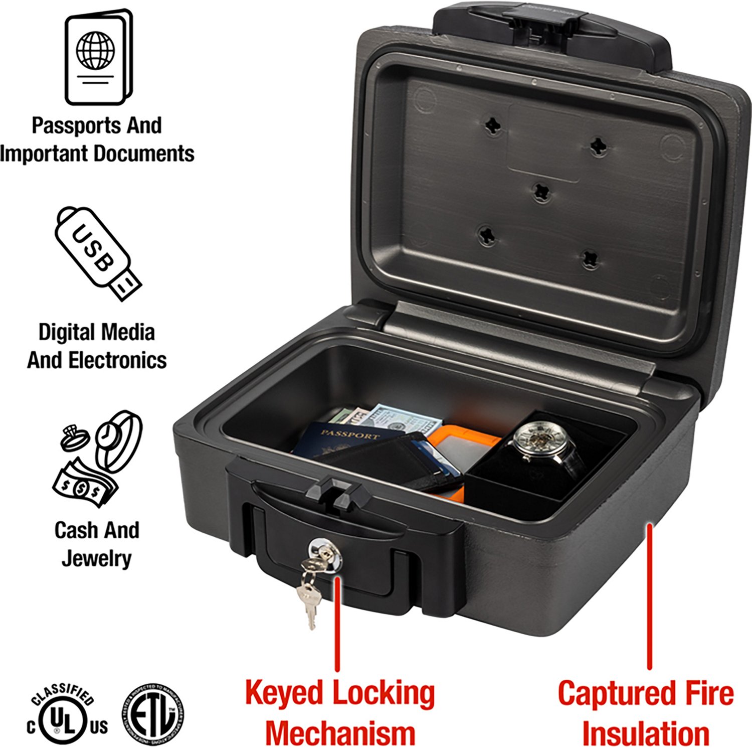 SentrySafe Fire-Safe Waterproof Chest                                                                                            - view number 3