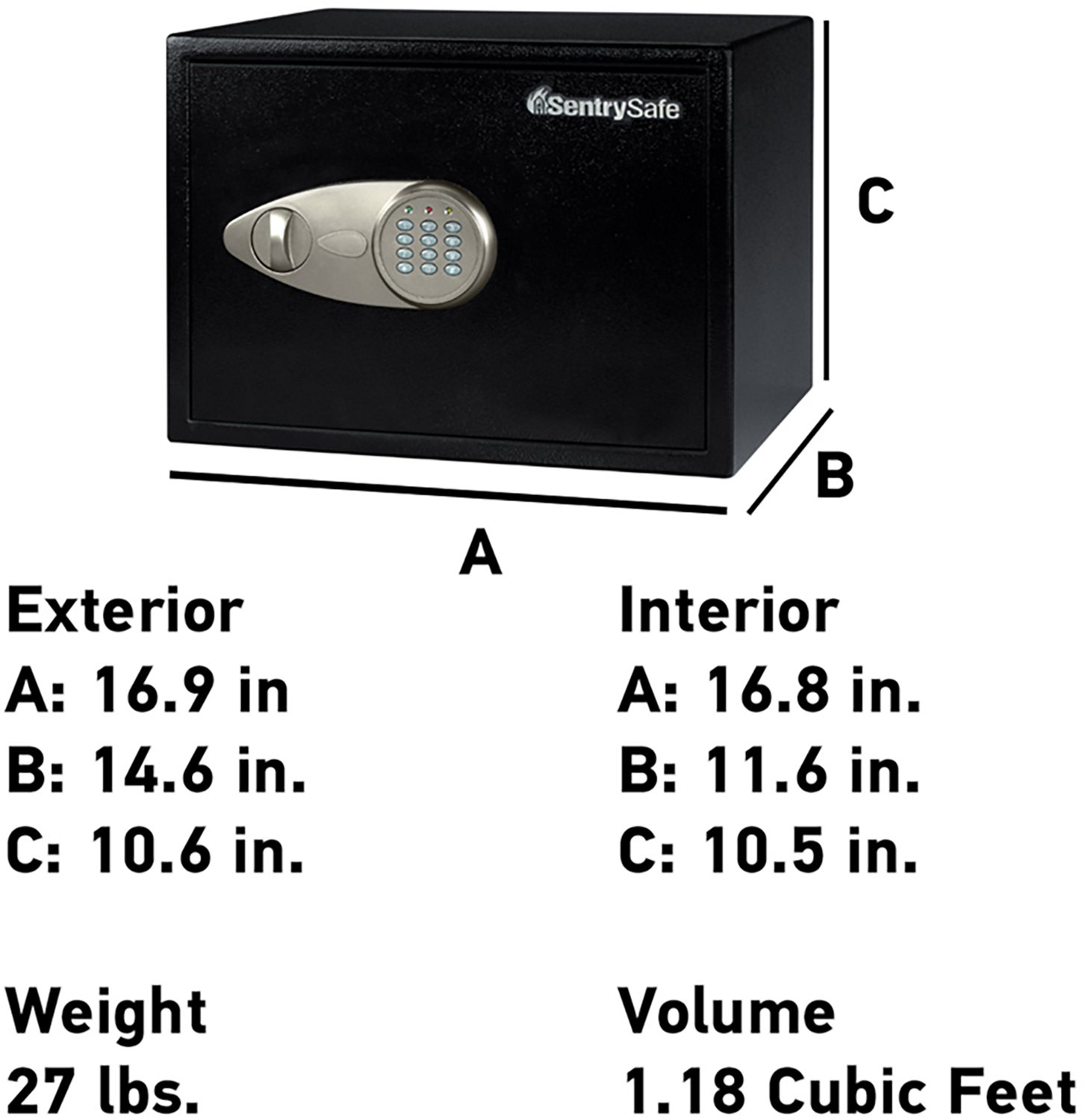 SentrySafe Electronic Security Safe                                                                                              - view number 5