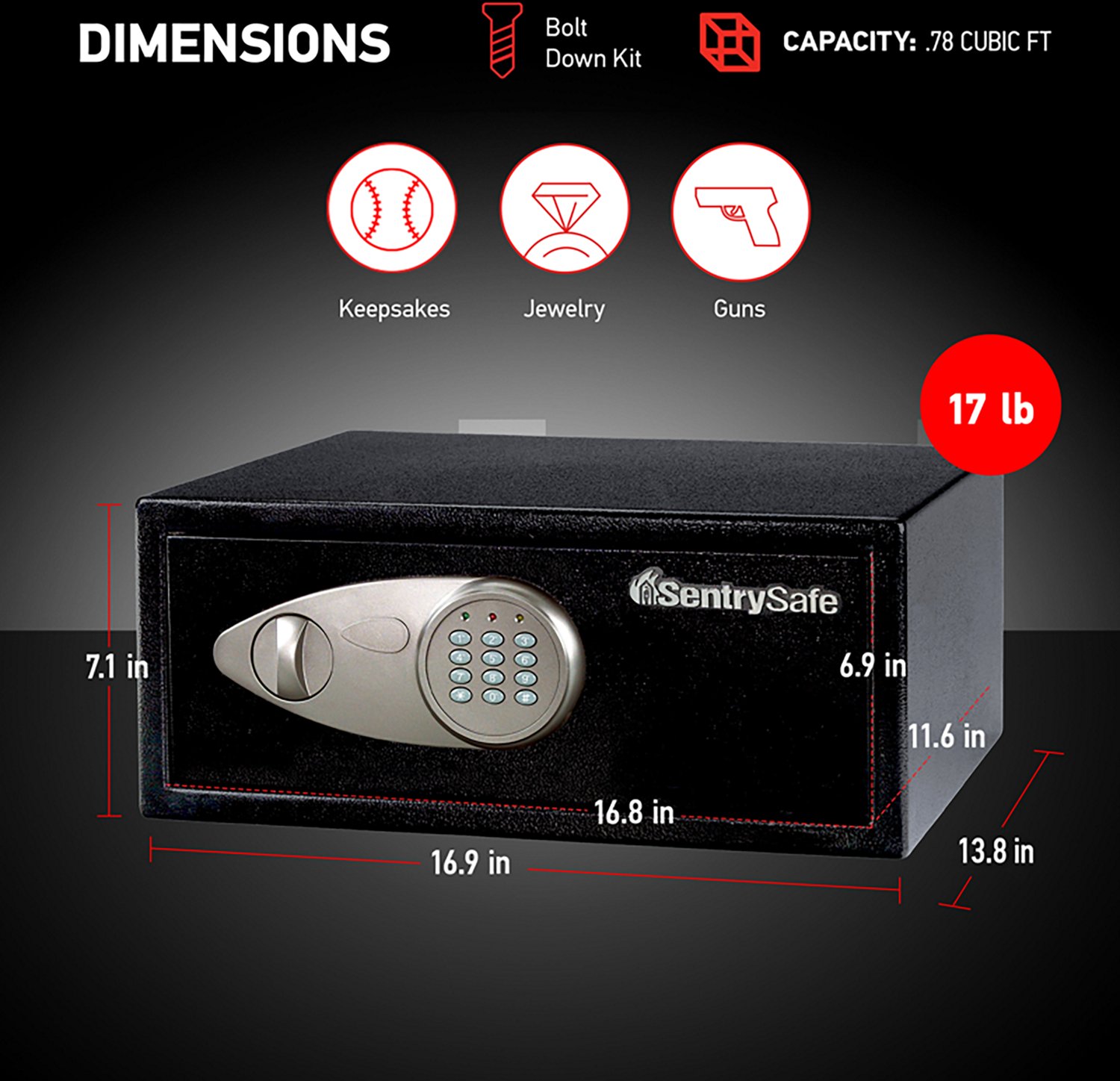 SentrySafe Digital Security Safe - view number 6