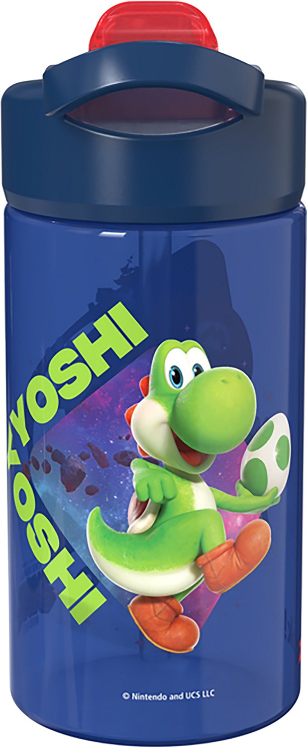 Zak Designs Mario 16 oz Jubilee Straw Water Bottle