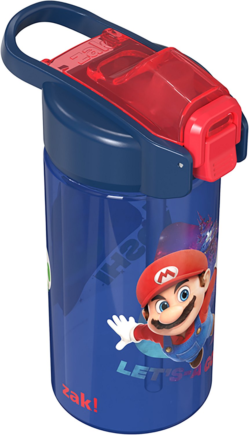 Zak Designs Mario 16 oz Jubilee Straw Water Bottle