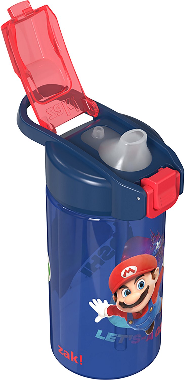 Zak Designs Mario 16 oz Jubilee Straw Water Bottle