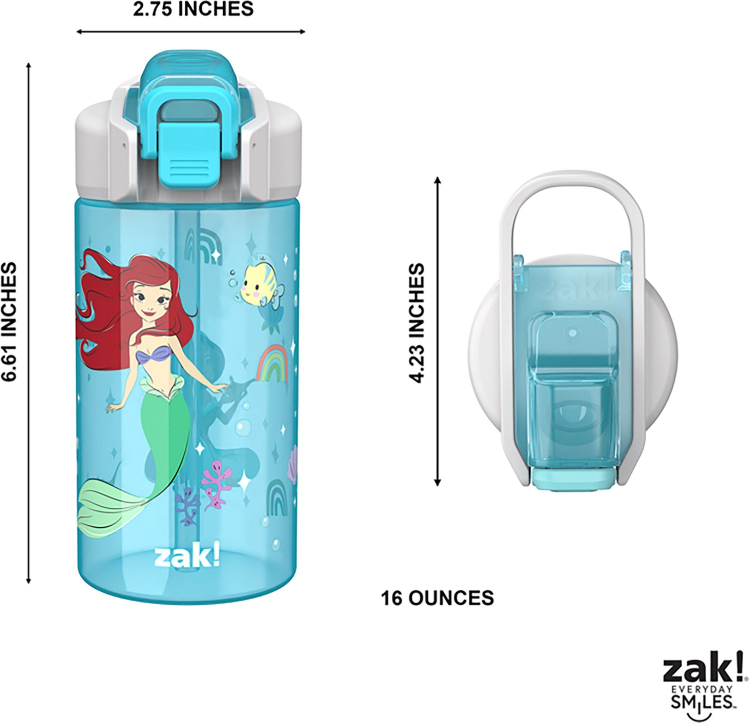 Zak Designs Mario 16 oz Jubilee Straw Water Bottle - view number 5