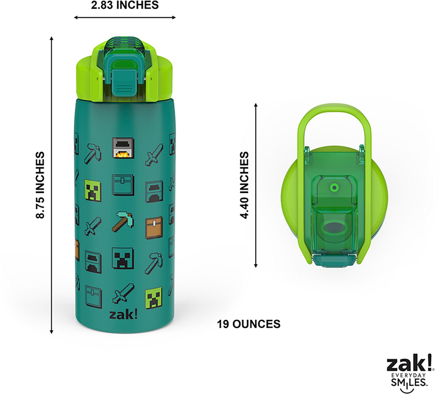 Zak Designs Spider-Man 19 oz Stainless Steel Vacuum Jubilee Water Bottle - view number 5