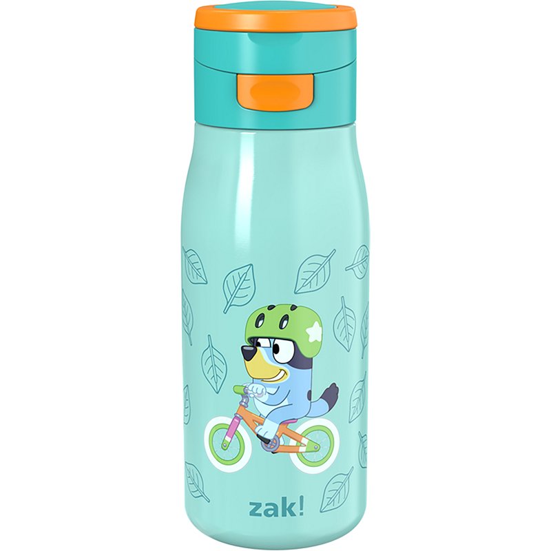 908022 13.5 oz  Bike Riding Stainless Steel Water Bottle, Blue