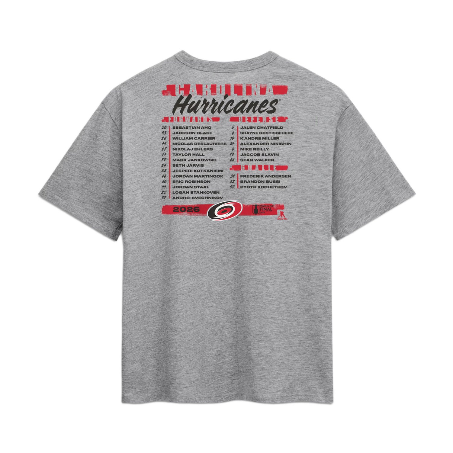 Fanatics Women's Carolina Hurricanes 2026 Stanley Cup Final Roster Short Sleeve T-Shirt - view number 3