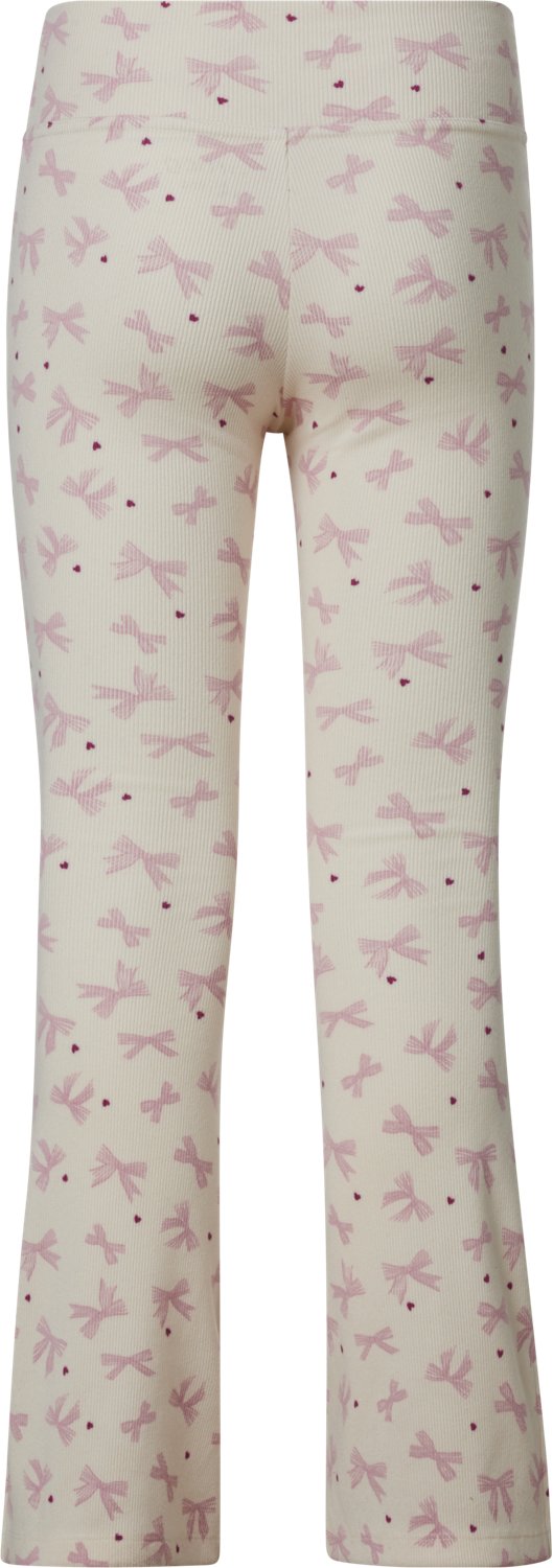 BCG Girls' Rib Slit Print Flare Leggings - view number 2