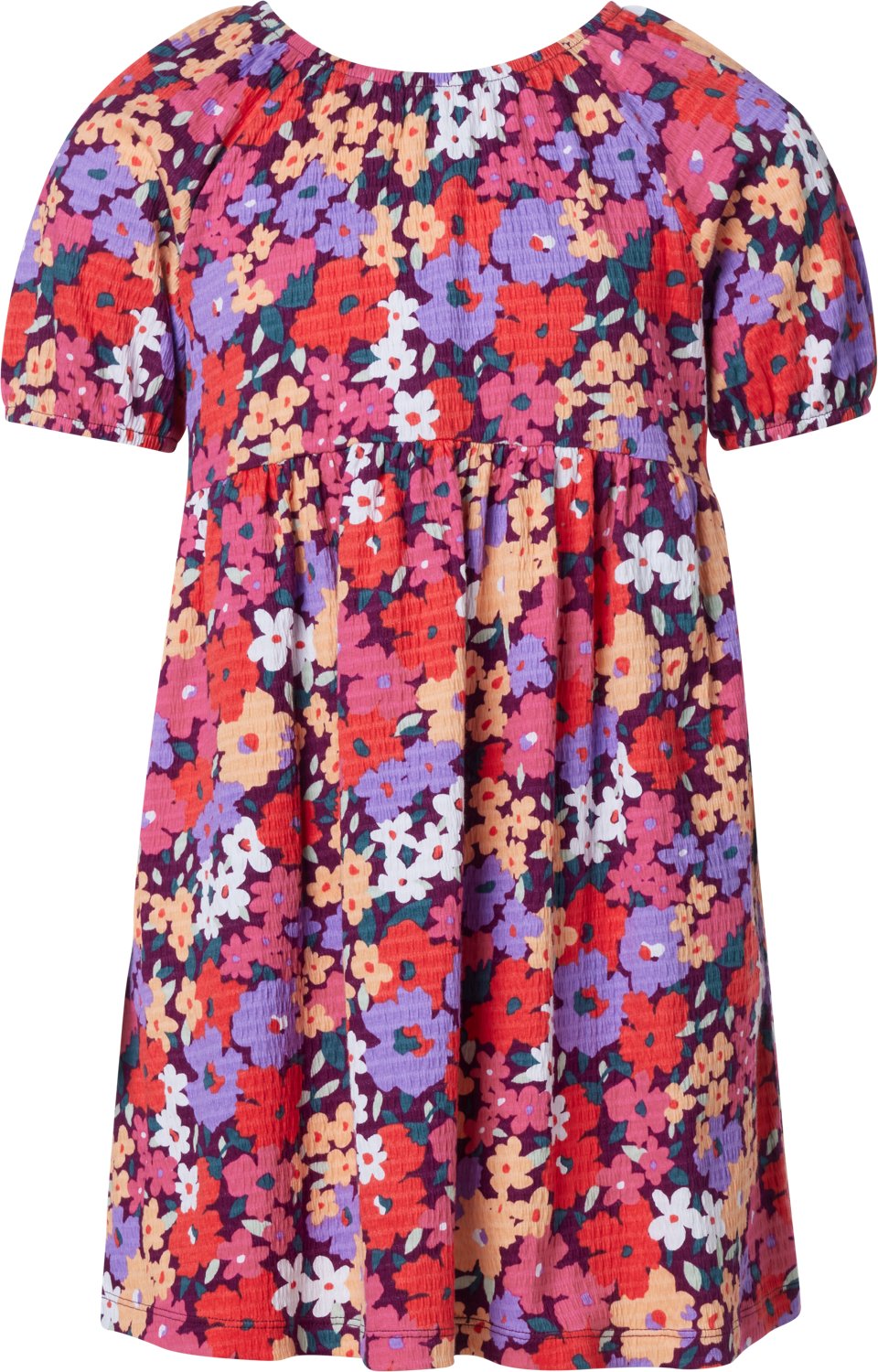 BCG Girls' Puff Print Short Sleeve Dress