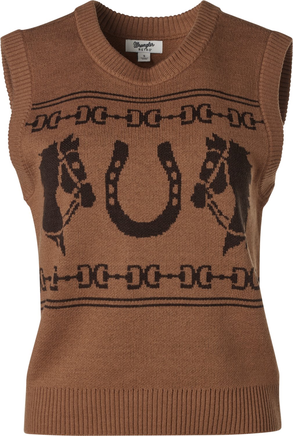 Wrangler Women's Horse Acrylic Sweater Vest