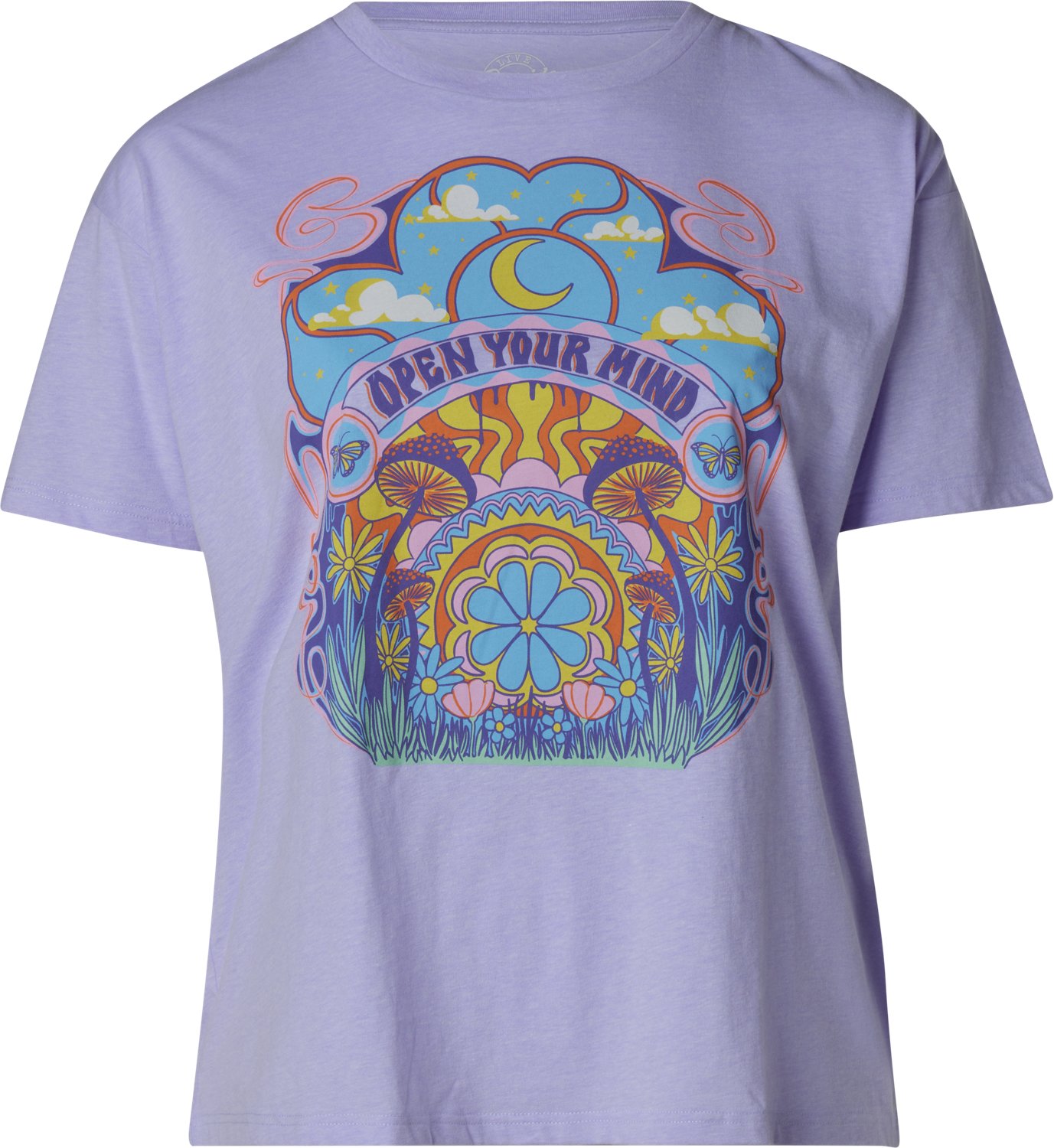 Live Outside the Limits Women's Open Your Mind Oversized Graphic T-shirt