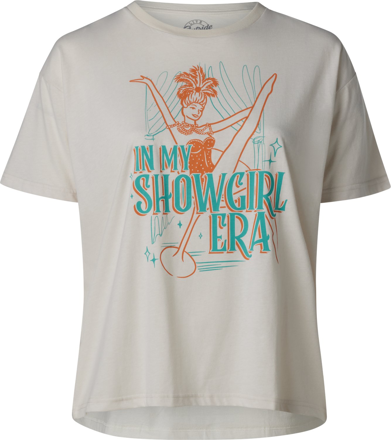 Live Outside the Limits Women's Showgirl Era Oversized Graphic T-shirt