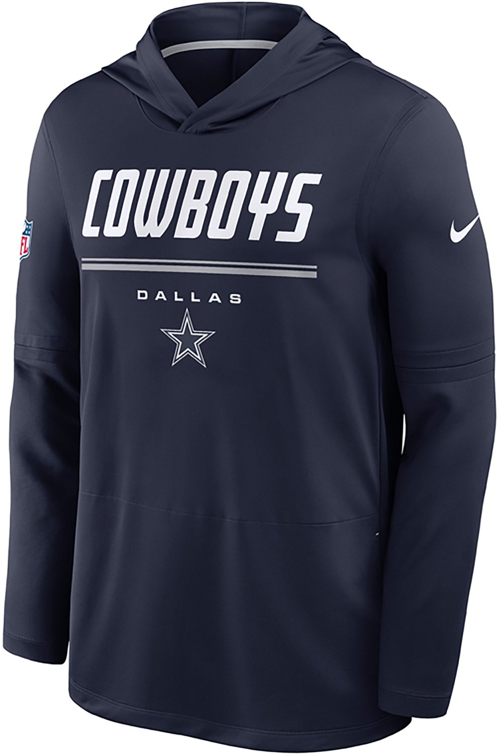 Nike Men's Dallas Cowboys Dri-FIT Sideline Lightweight Hoodie - view number 2
