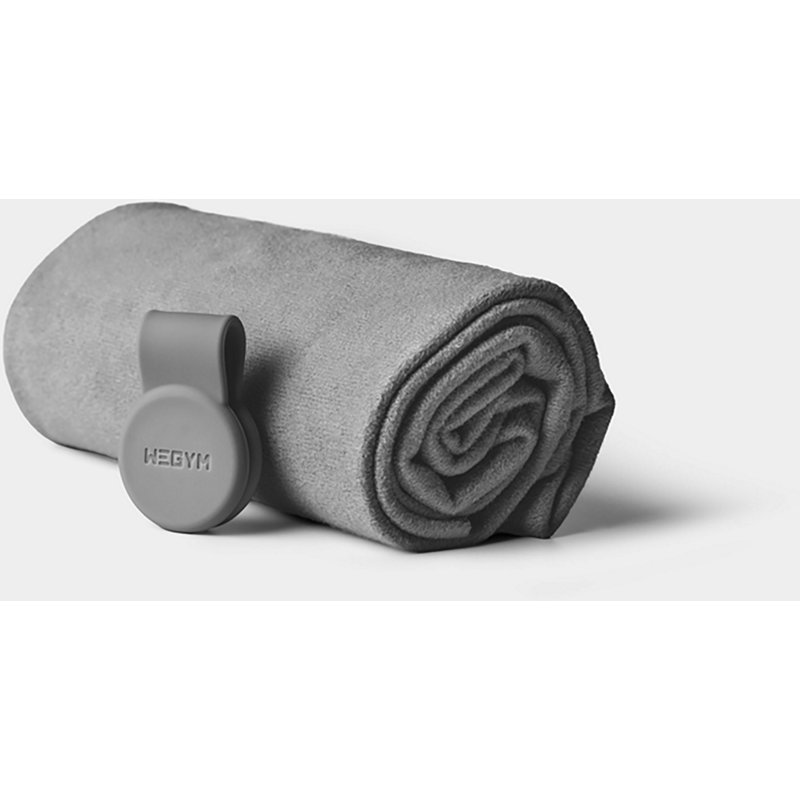 WeGym Suede Performance Towel with Magnetic Clip - Slate