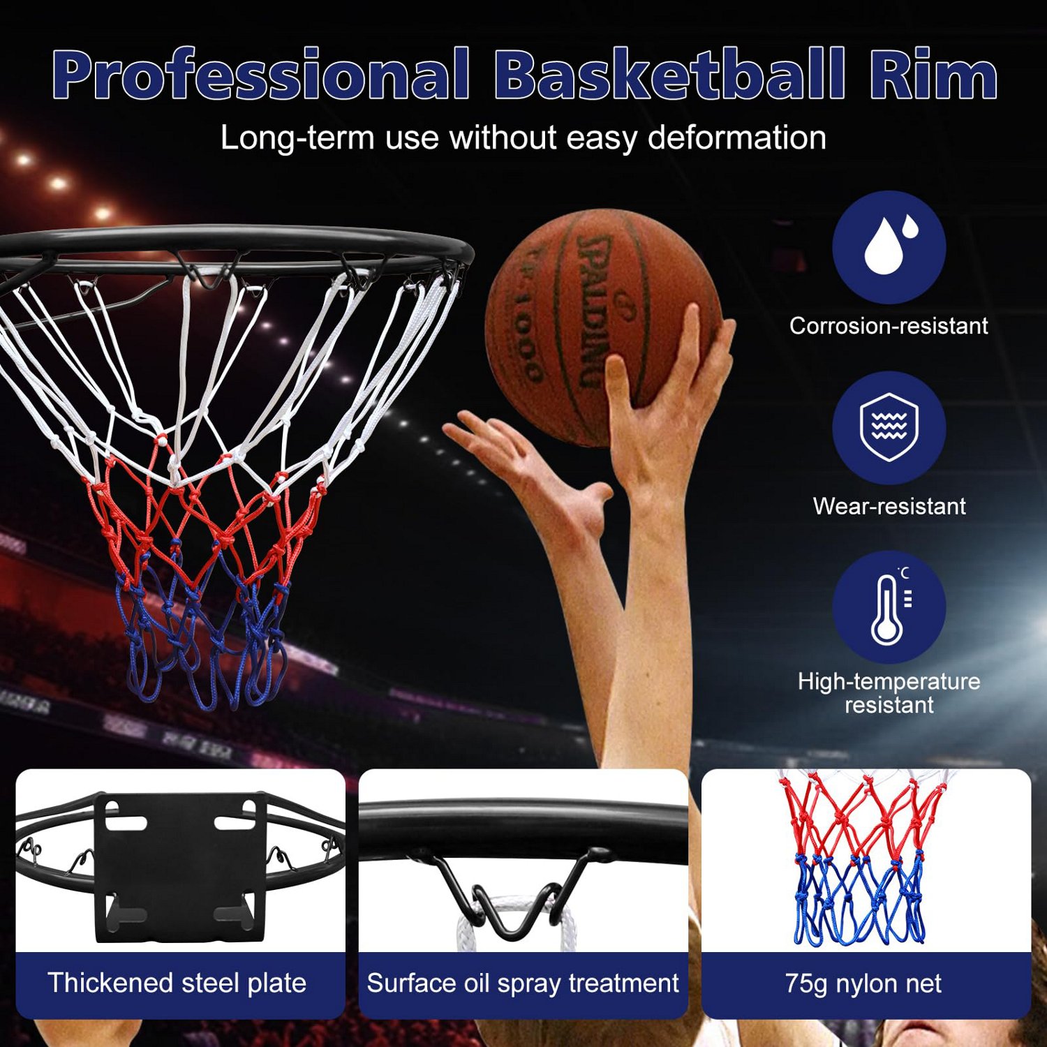Trustmade 18 in Steel Basketball Rim - view number 5